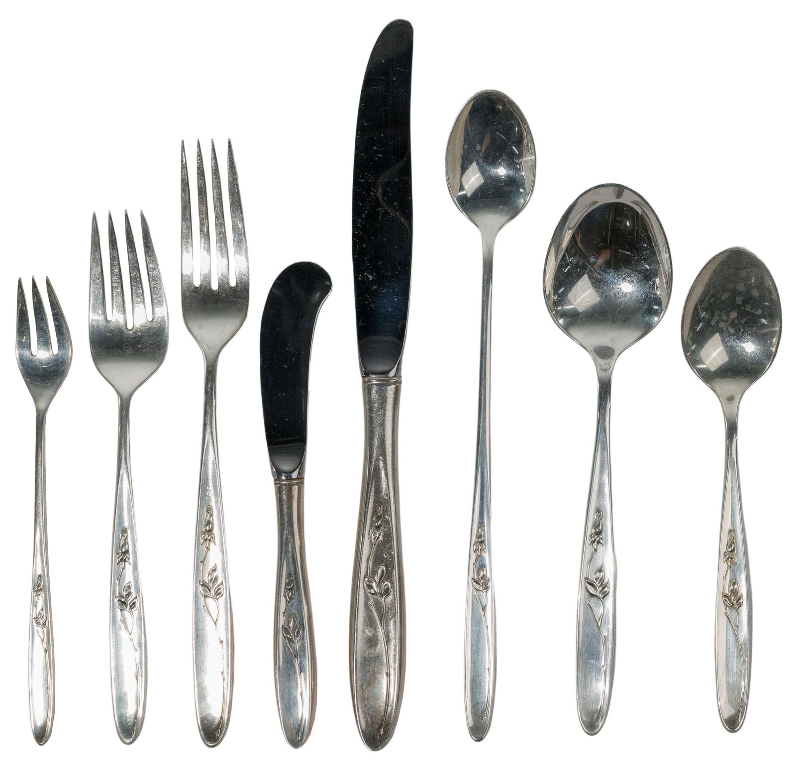 Towle rose solitaire sterling deals flatware