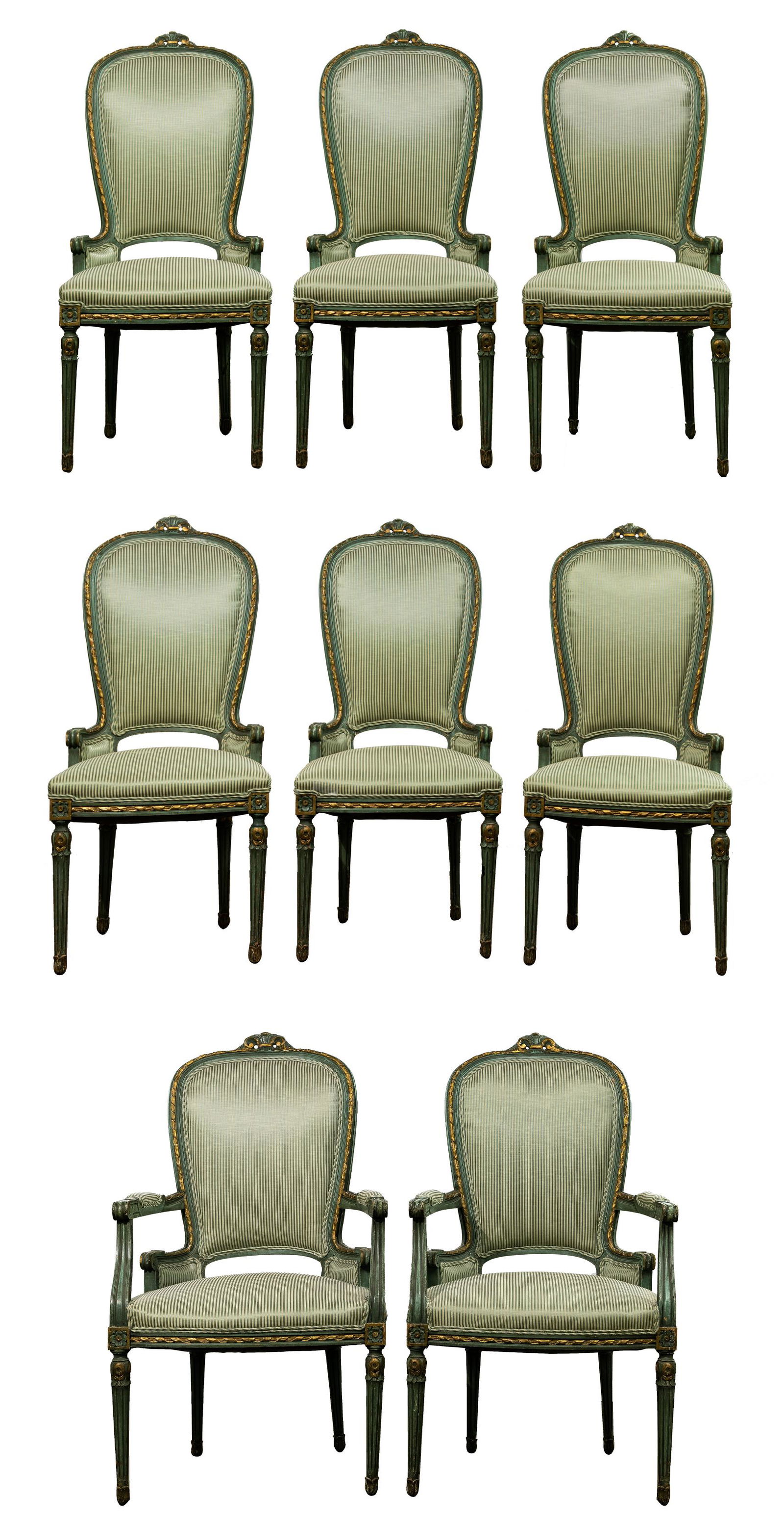 Neoclassical Style Upholstered Dining Chair Collection (1 of 8)
