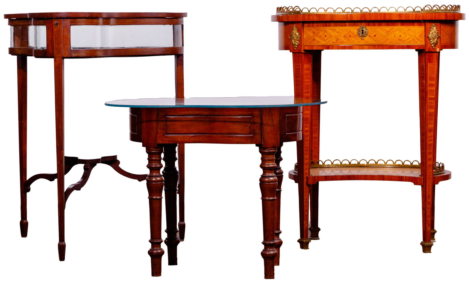 Inlaid Table, Vitrine and Bidet (1 of 2)