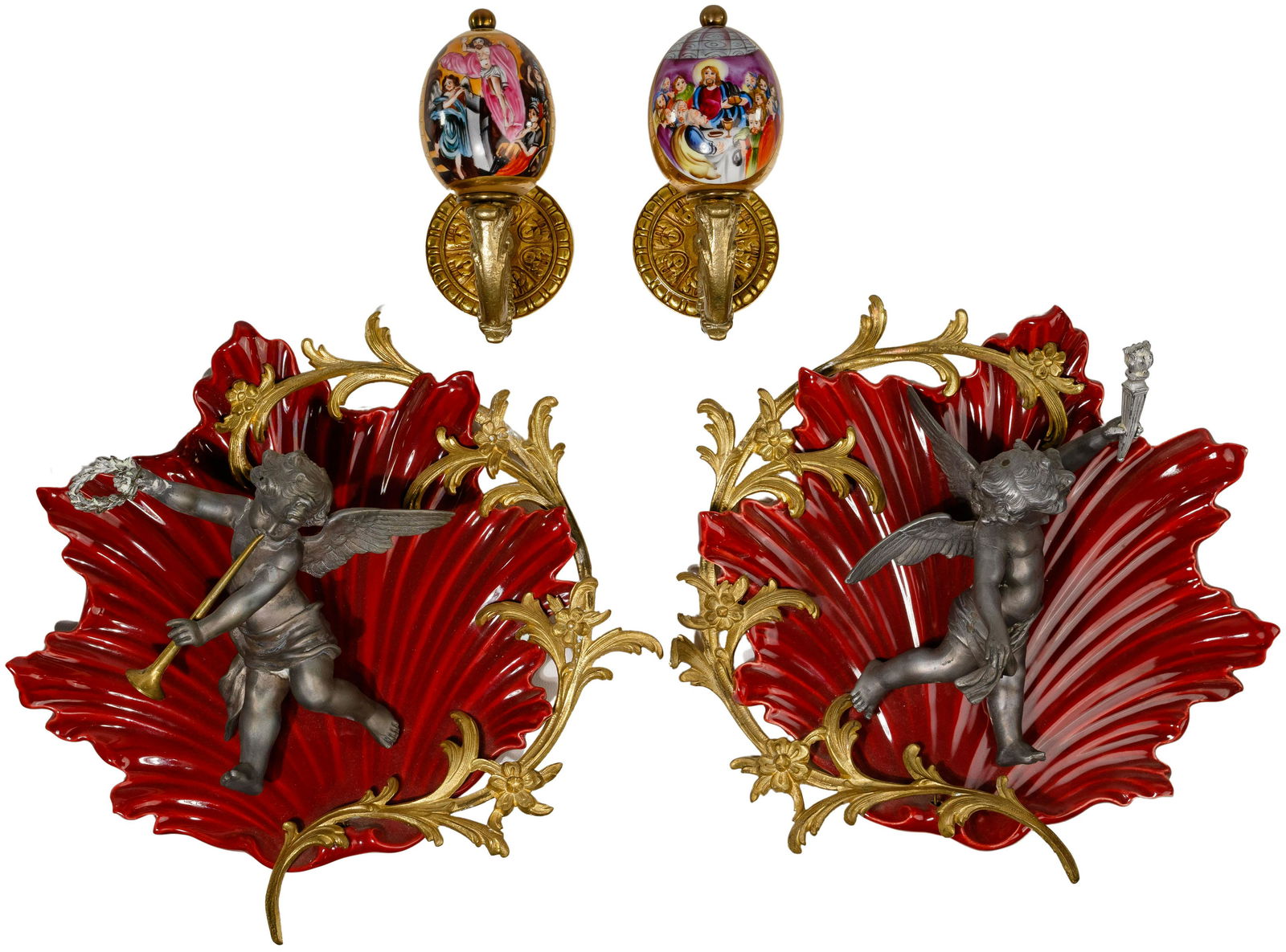 Brass and Ceramic Wall Hanging Assortment (1 of 1)