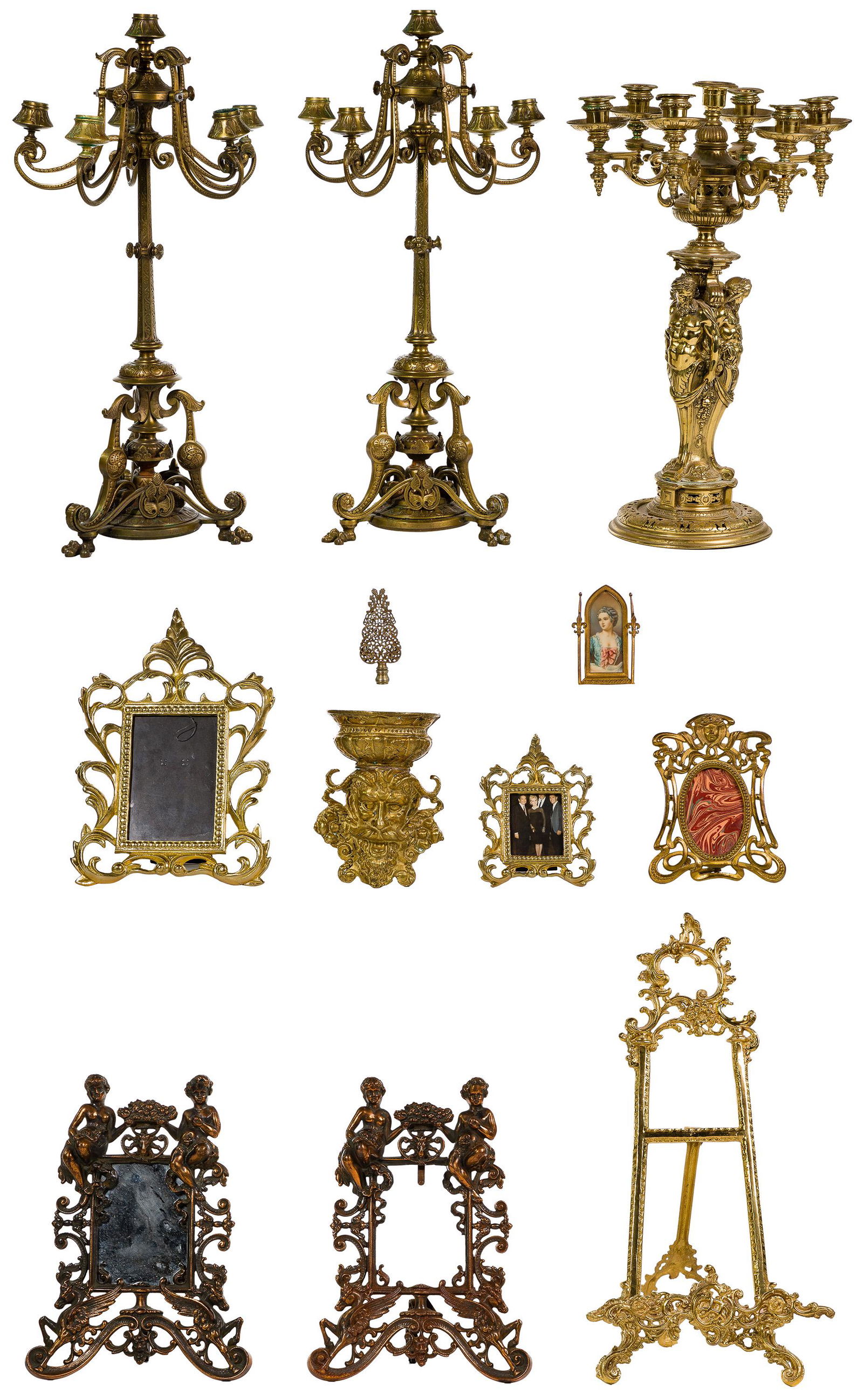 Brass and Metal Decorative Object Assortment (1 of 4)