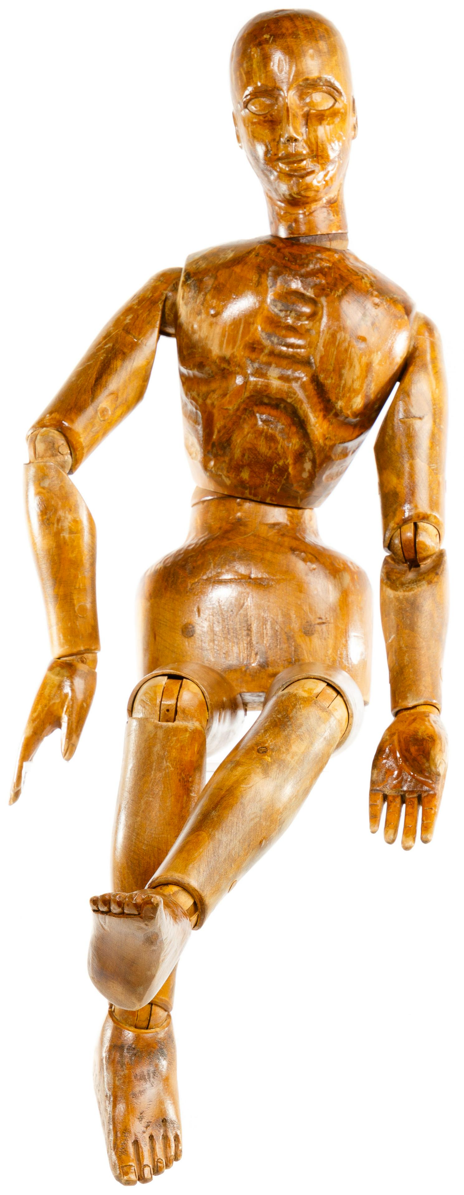 Carved Wood Jointed Artist Model (1 of 4)