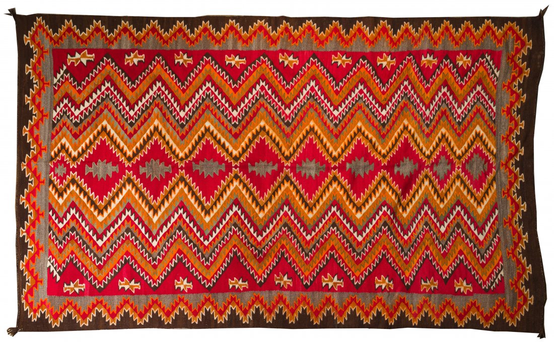 Native American Indian Navajo Red Mesa Textile (1 of 12)