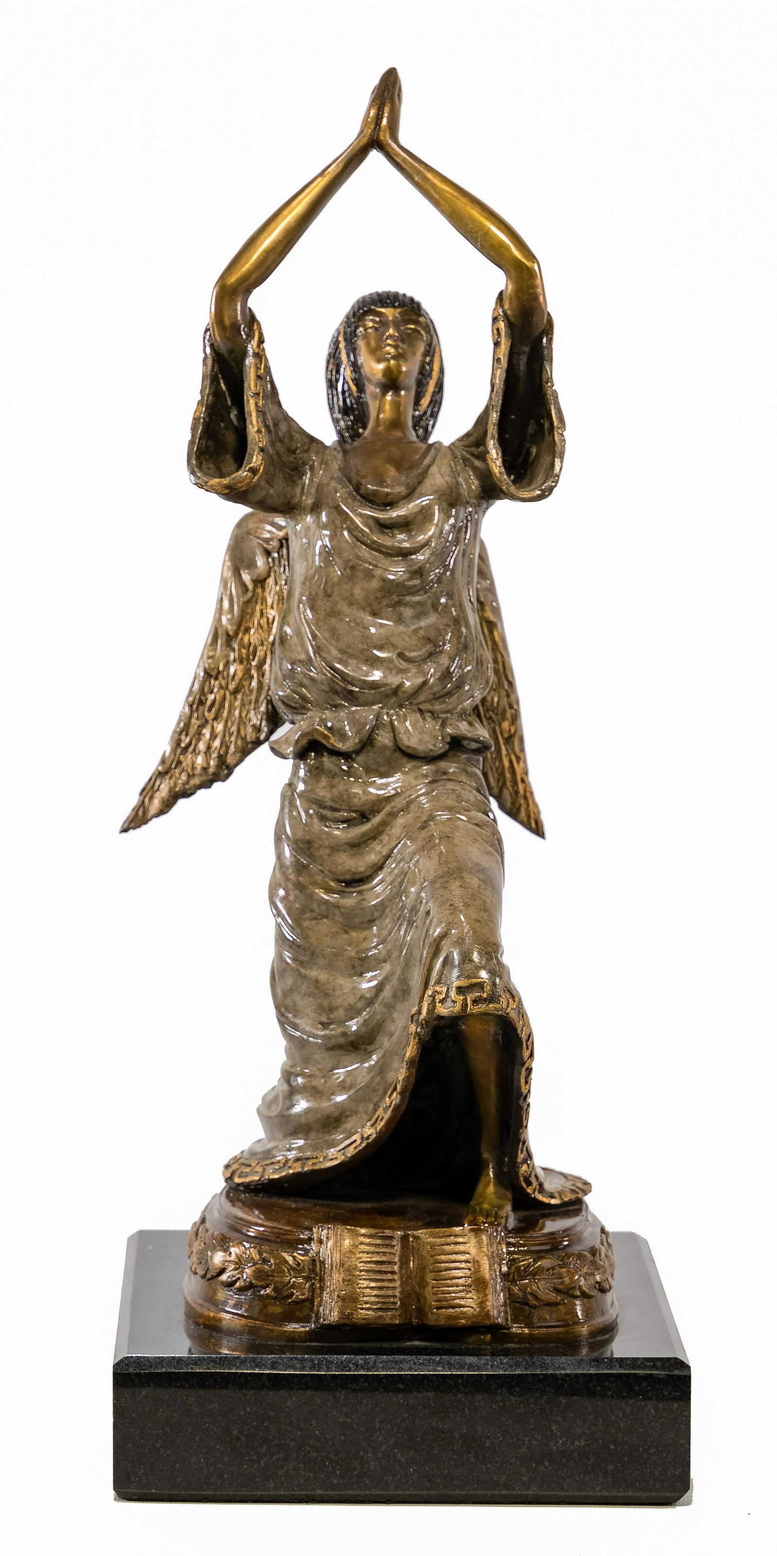 Sergey (20th Century) 'Angel of Prayer' Bronze Statue (1 of 6)