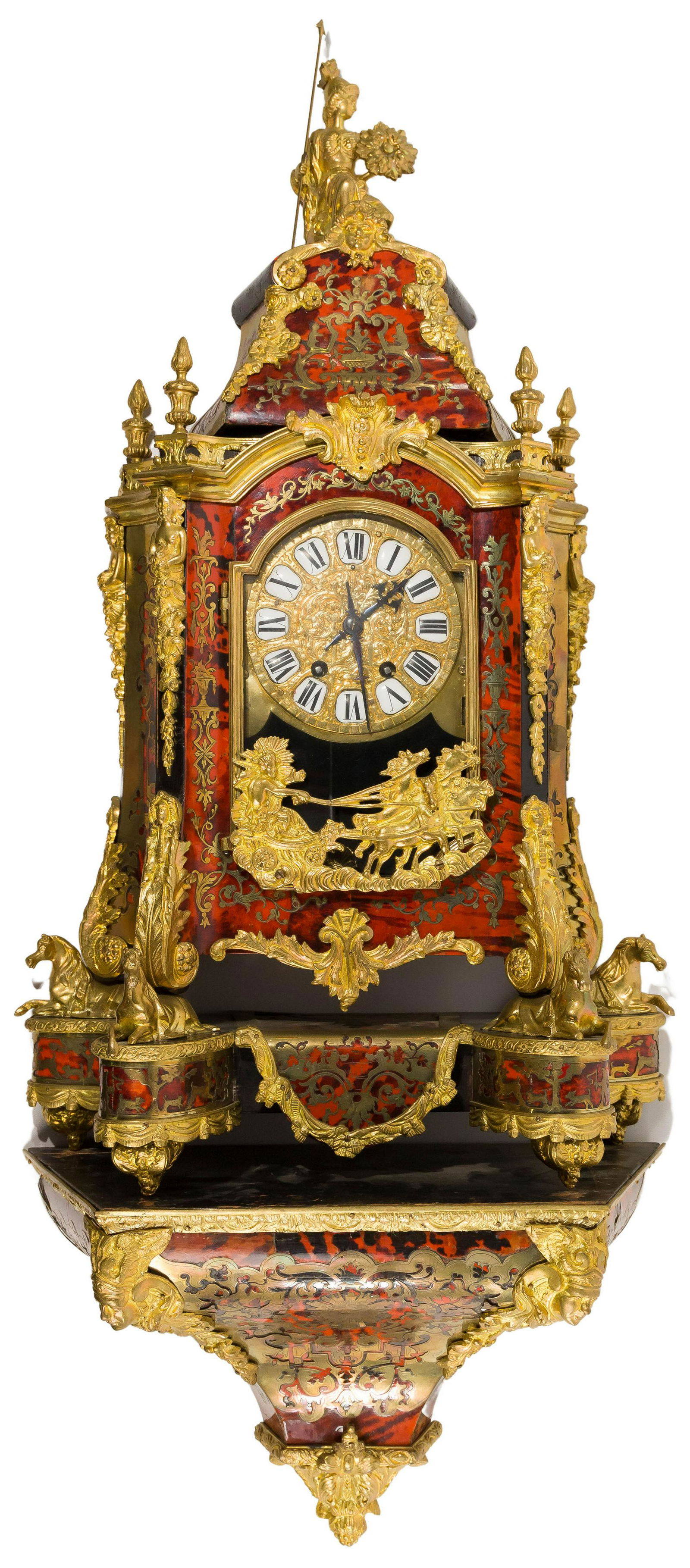 Boulle Style Clock and Shelf (1 of 8)