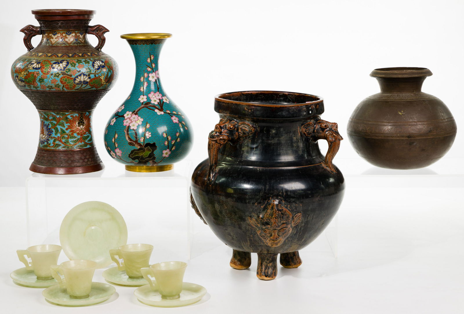Asian Ceramic and Metalware Assortment (1 of 2)