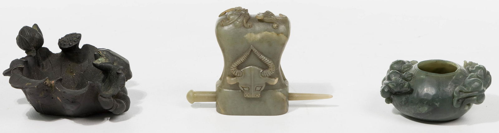 Chinese Jadeite Jade and Bronze Assortment (1 of 4)