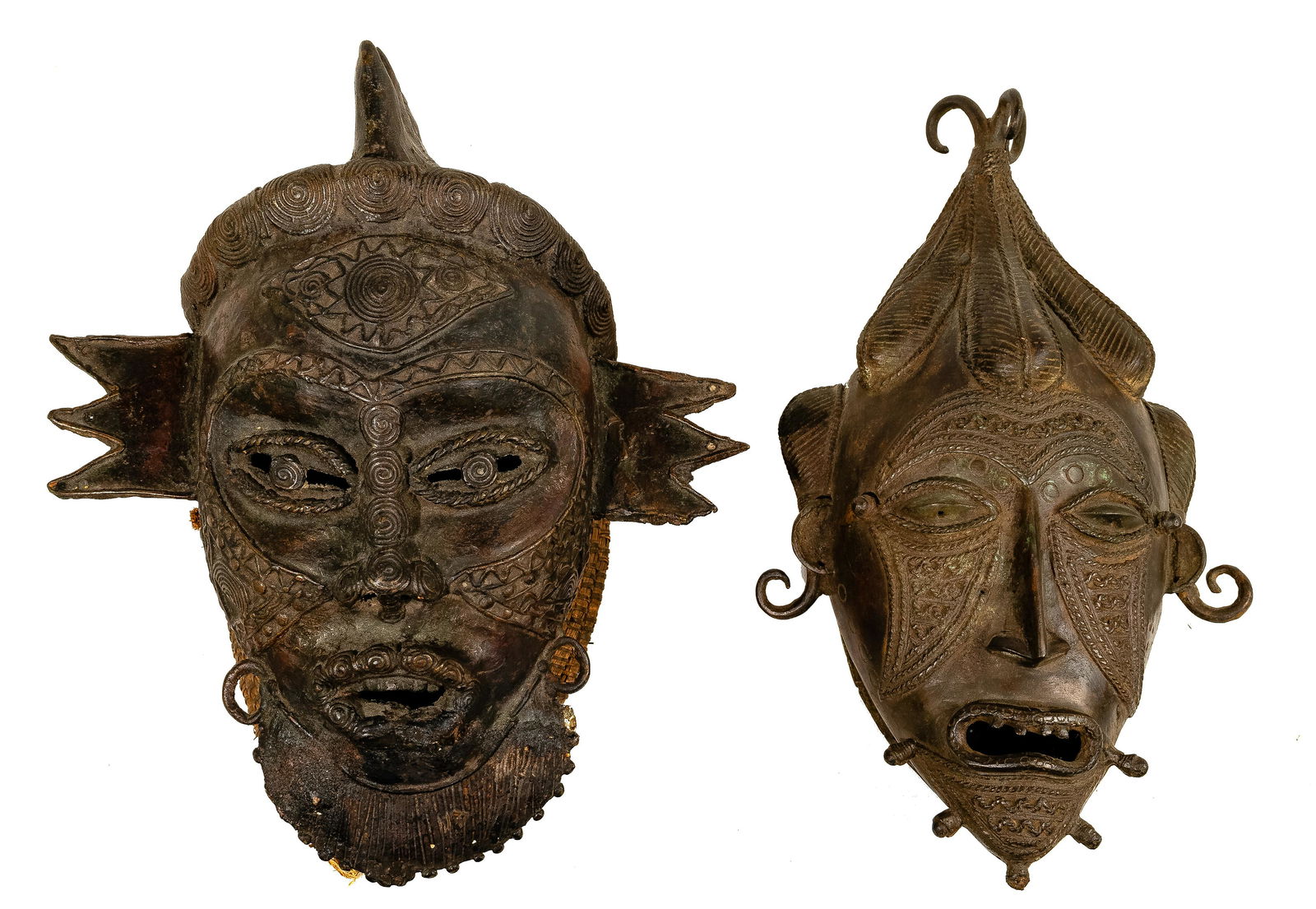 African Tikar Bronze Masks (1 of 7)