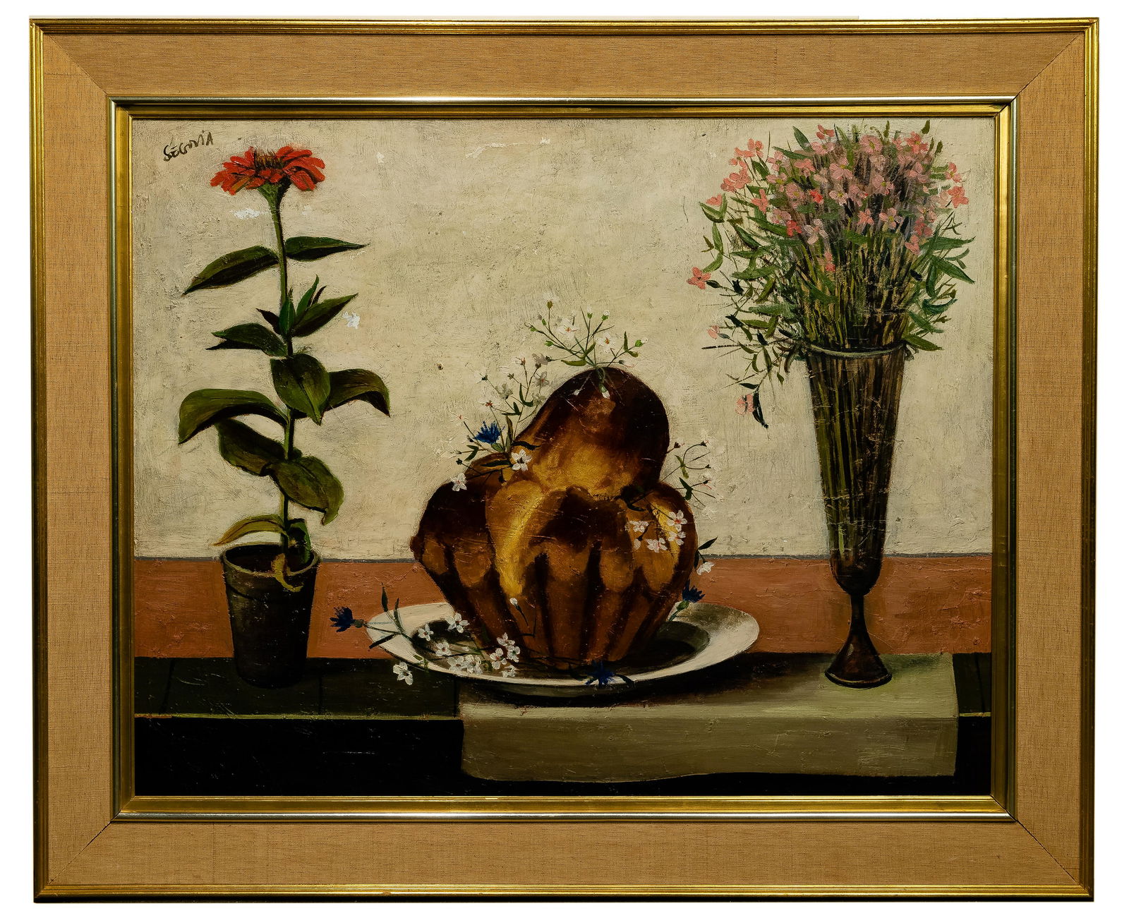 Andres Segovia (Argentinian / Spanish, 1929-1996) Oil (1 of 4)