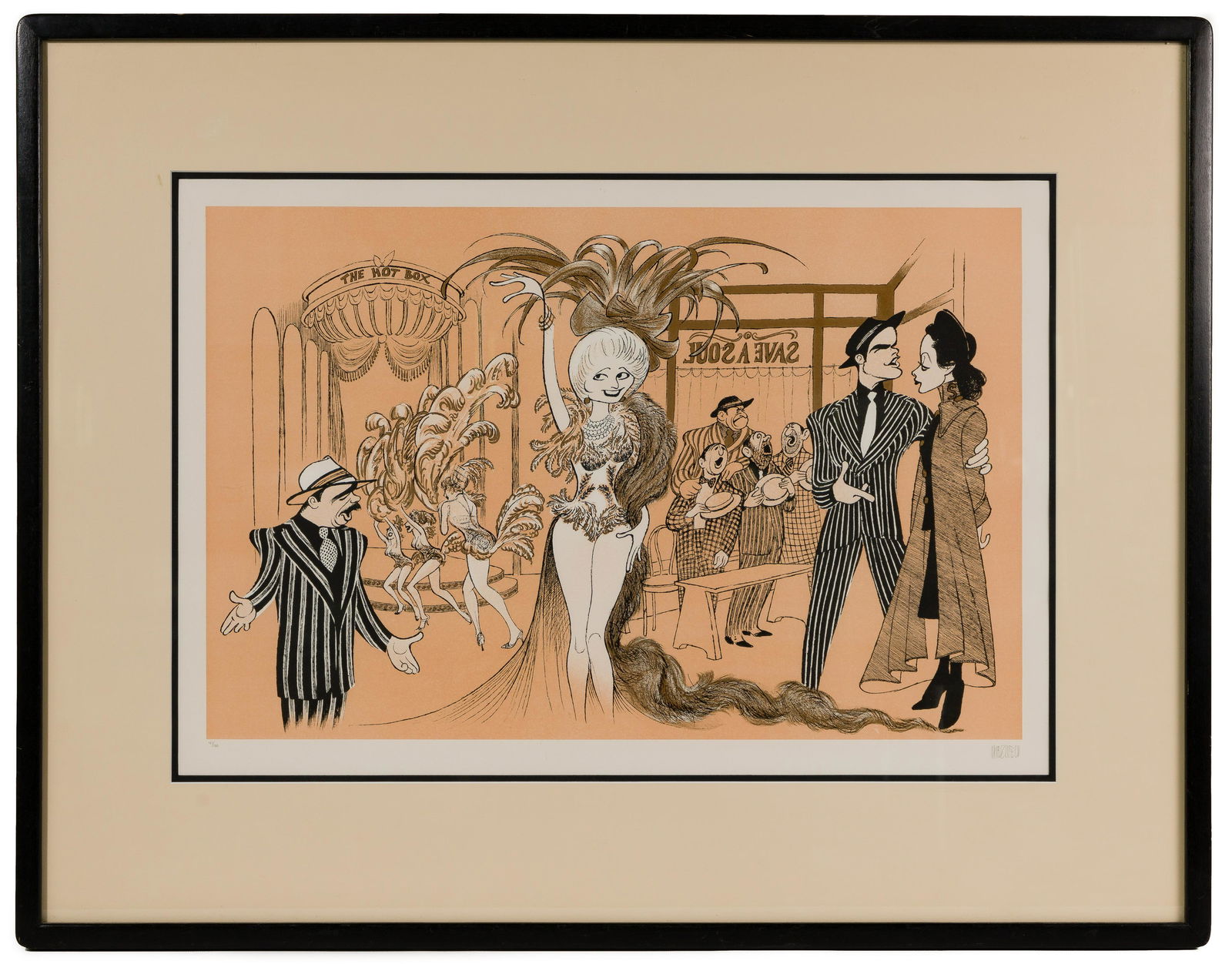 Al Hirschfeld (American, 1903â€“2003) 'Guys and Dolls' (1 of 6)