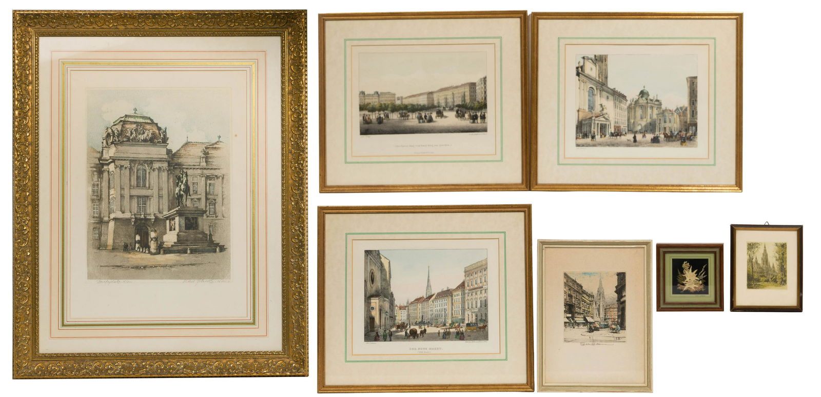 Austrian Viennese Etching and Lithograph Assortment (1 of 10)
