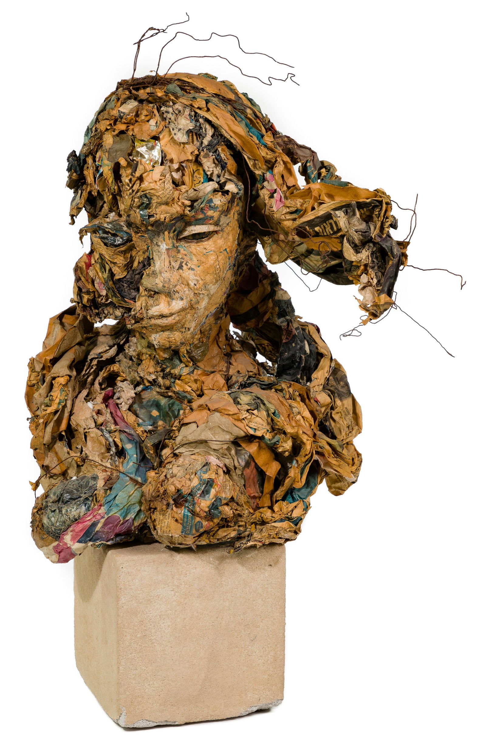 Papier Mache Bust (1 of 6)