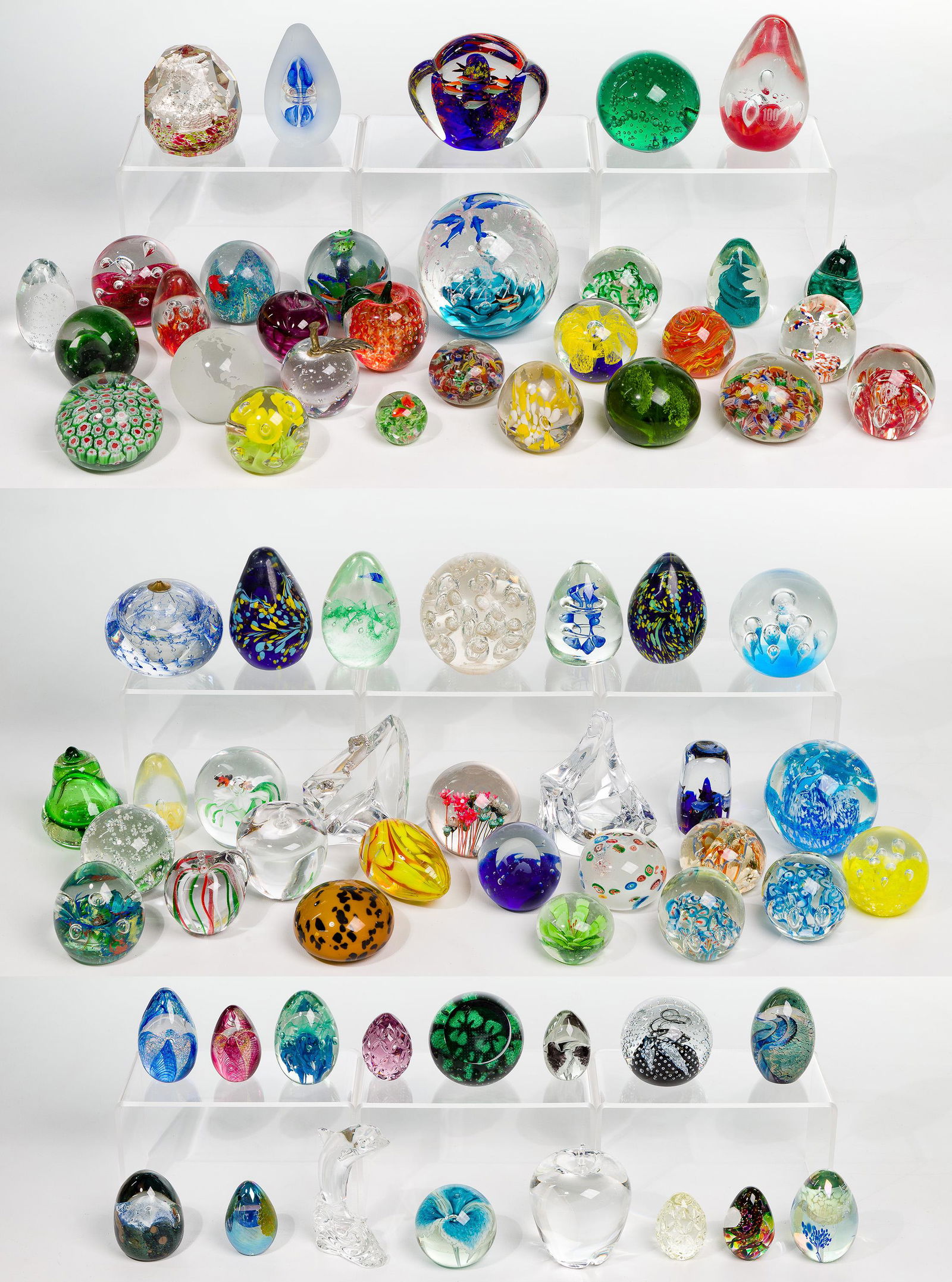 Crystal and Art Glass Paperweight Assortment (1 of 7)