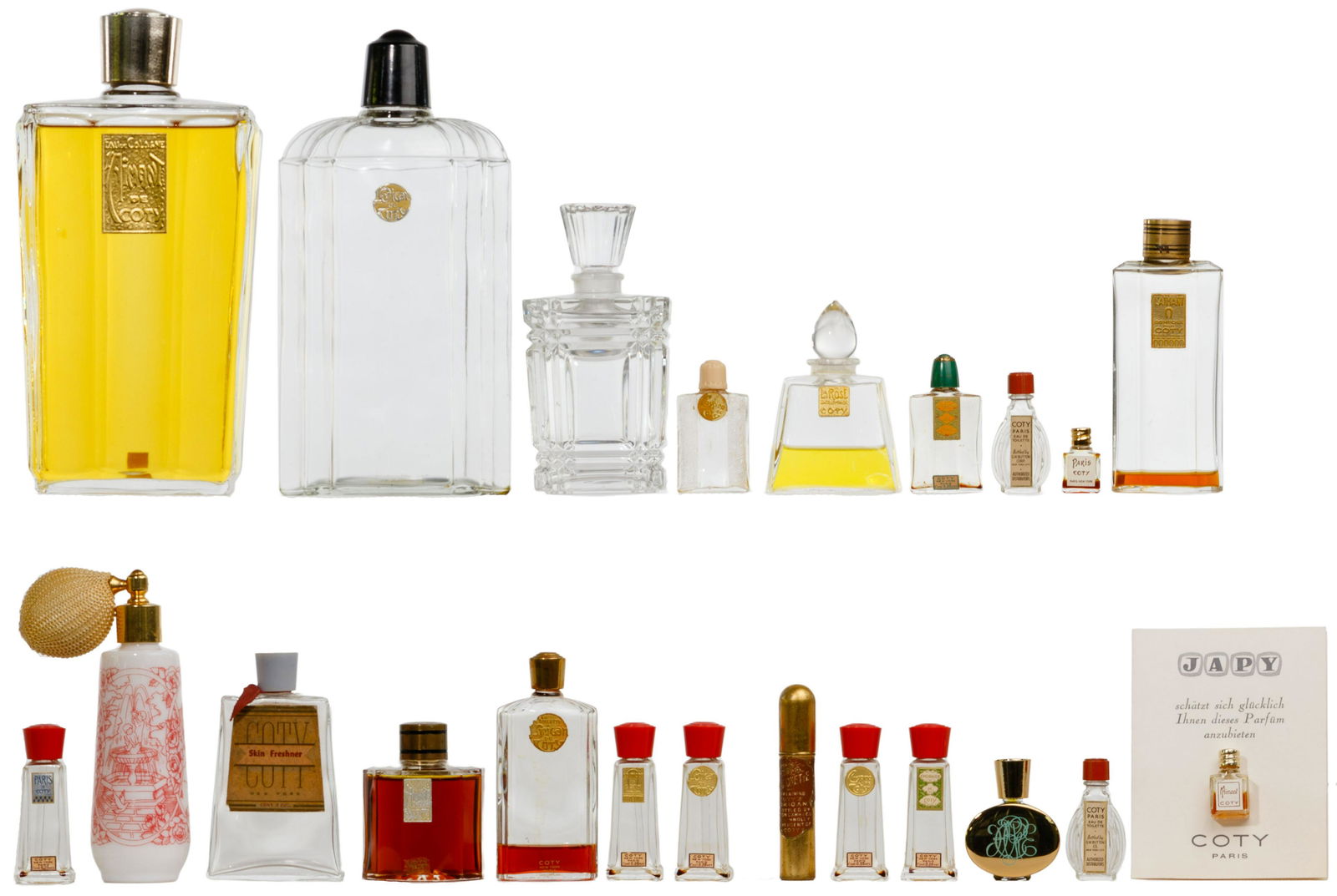 Coty Perfume Bottle Assortment (1 of 2)