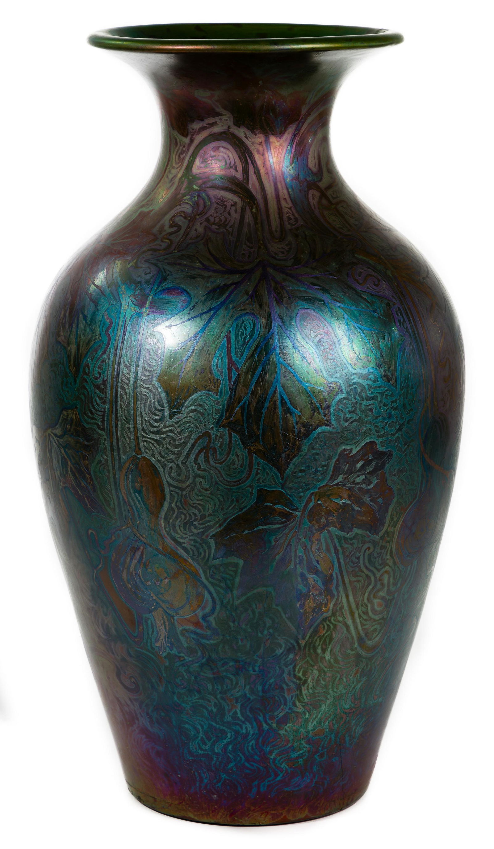 Jacques Sicard for Weller Art Pottery Floor Vase (1 of 9)