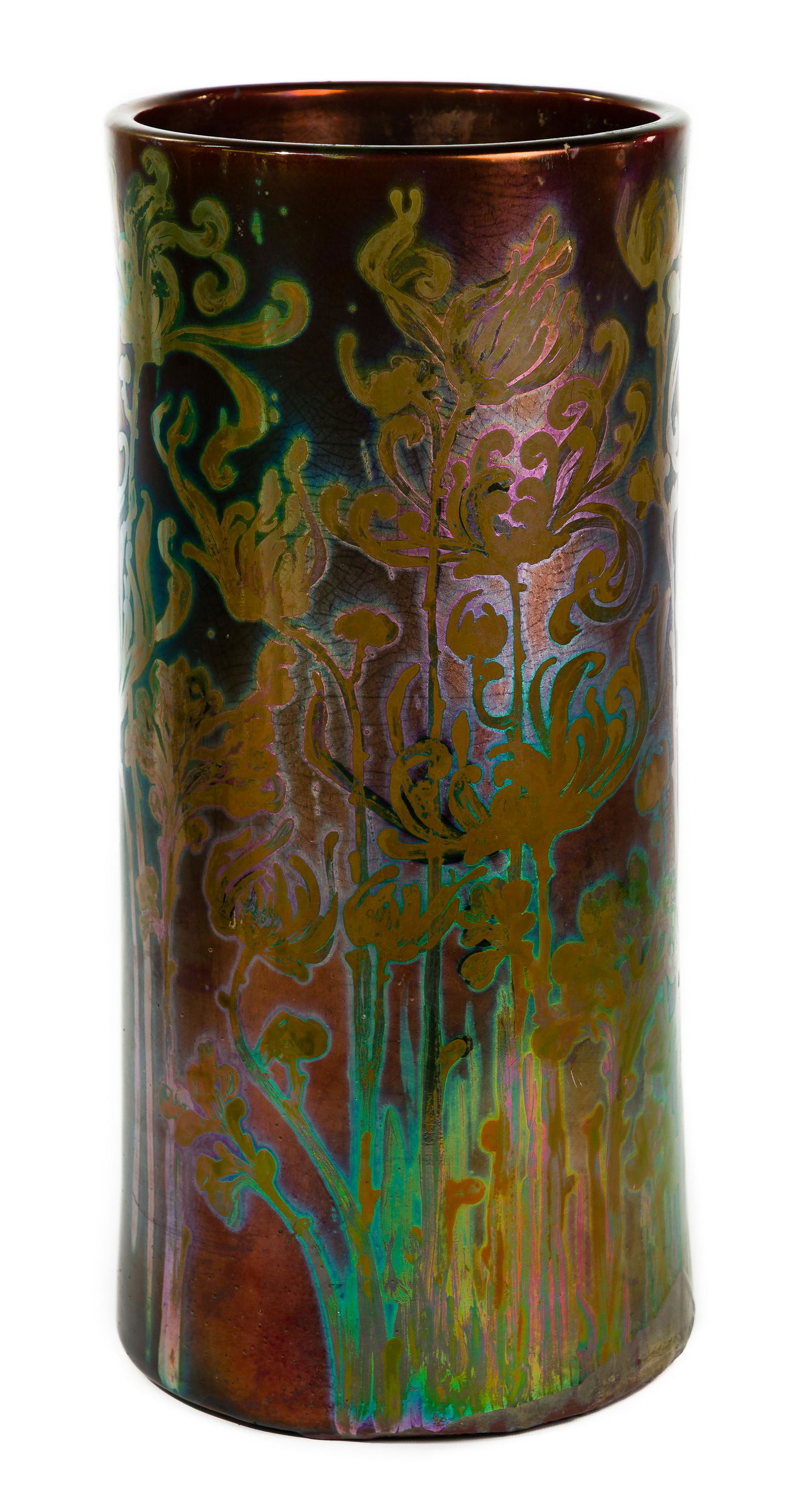 Jacques Sicard for Weller Art Pottery Umbrella Stand (1 of 13)