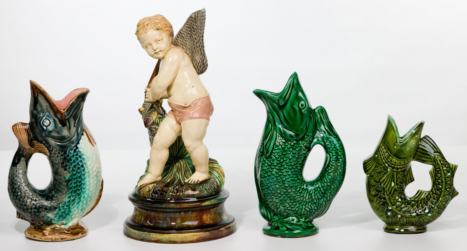 Majolica Figurine and Fish Gurgler Mug Assortment (1 of 5)