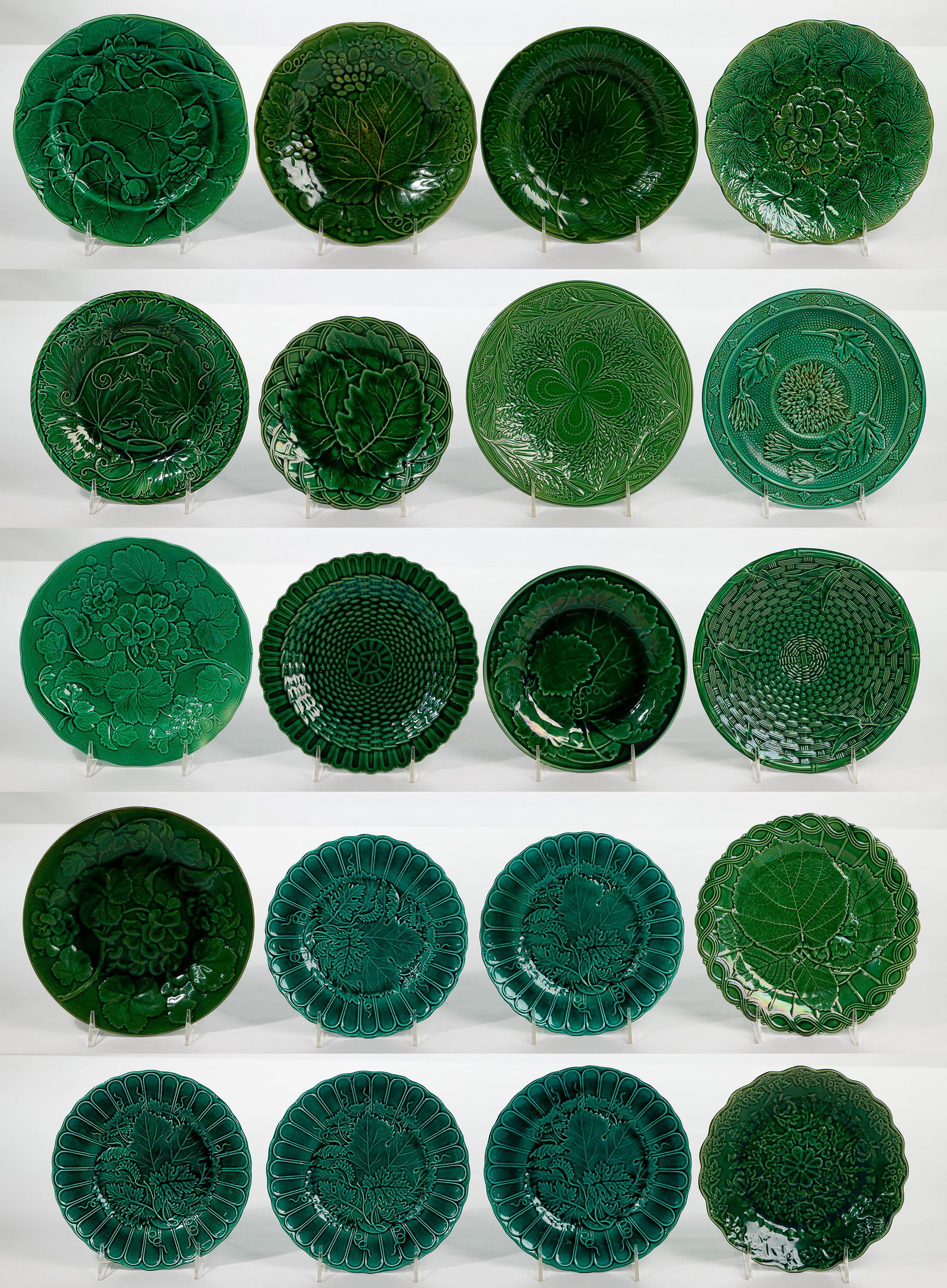 Majolica Green Plate Assortment (1 of 6)