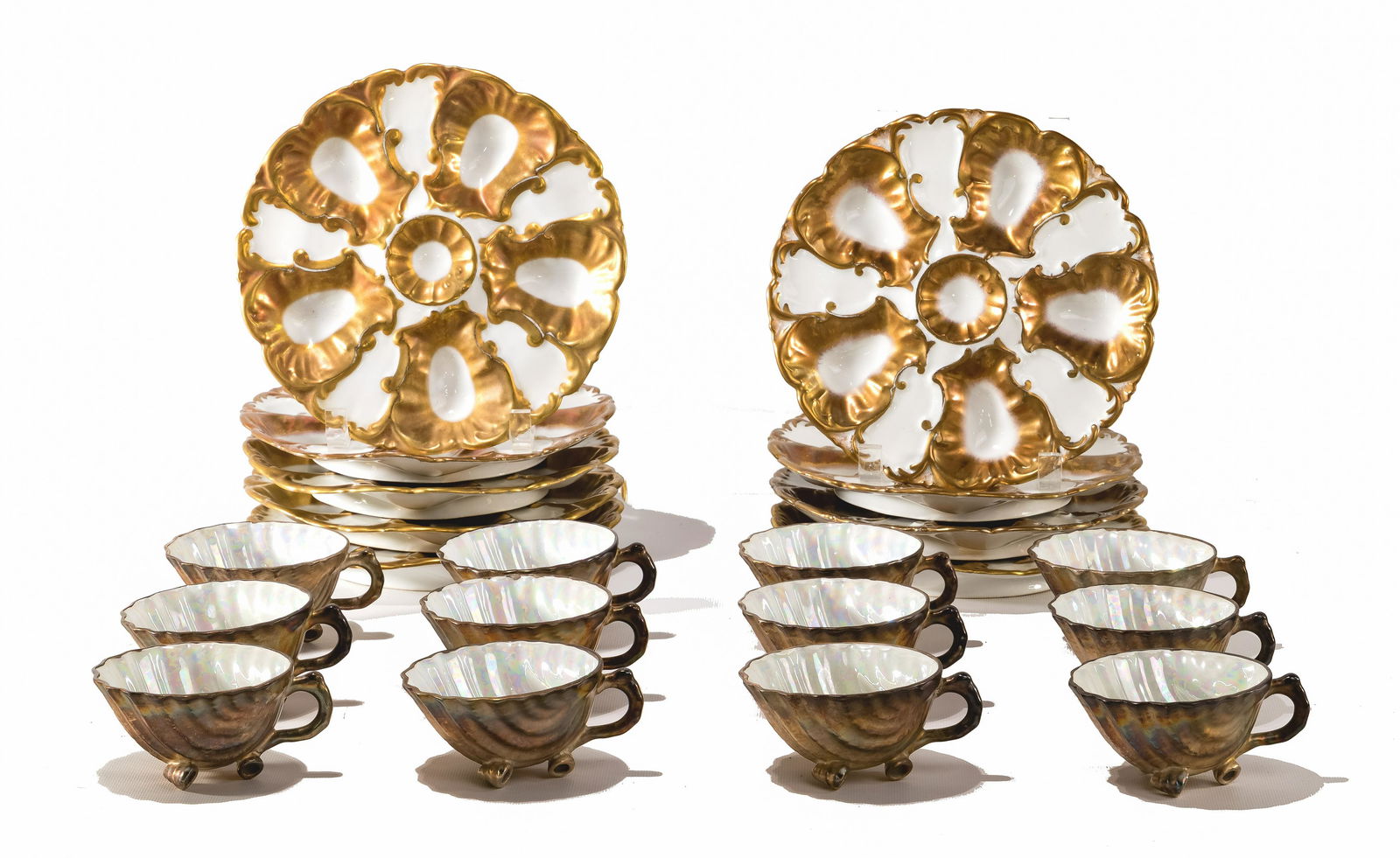 Limoges L S & S Oyster Plates (1 of 3)