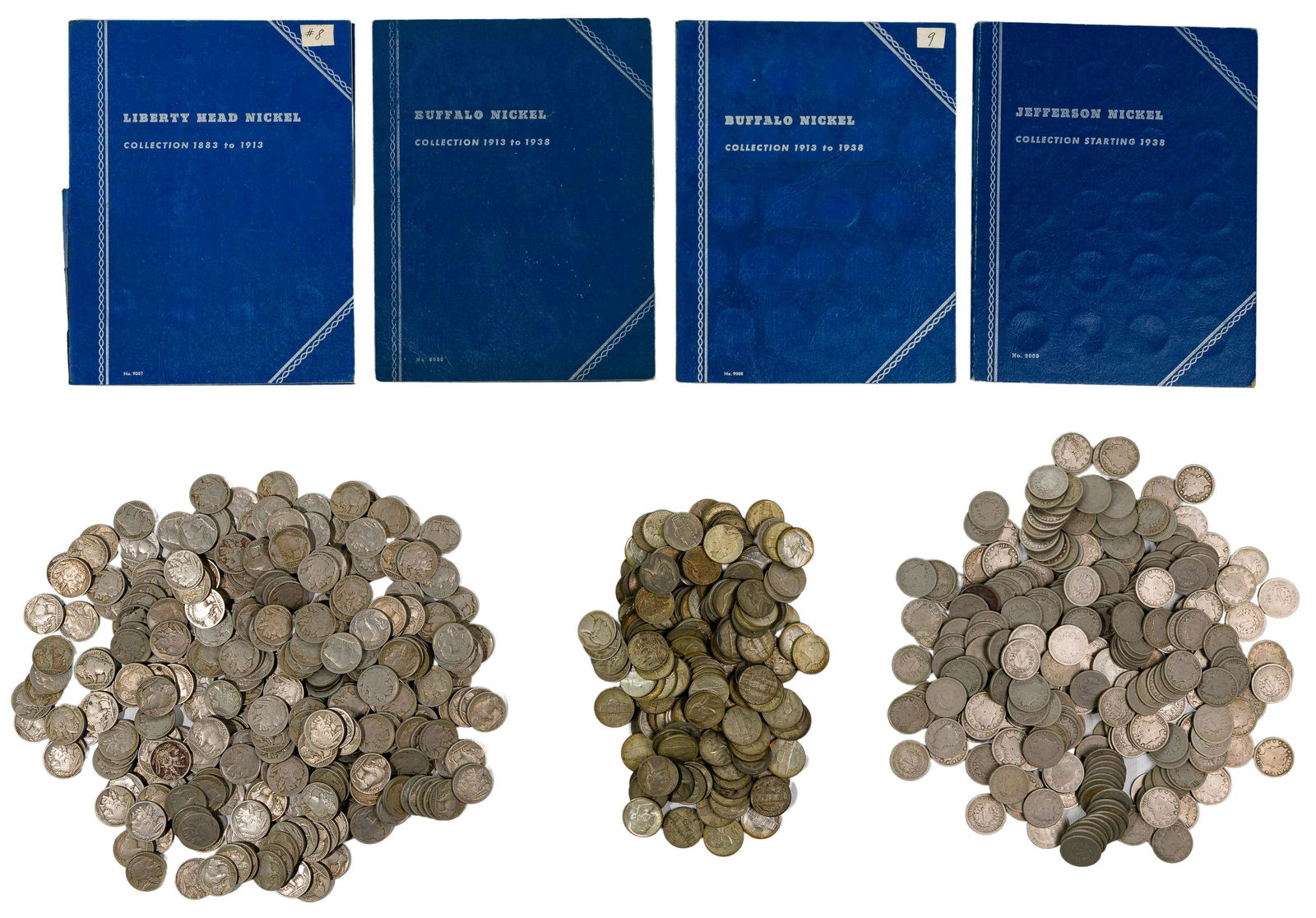 Liberty, Buffalo and War 5c Assortment (1 of 6)