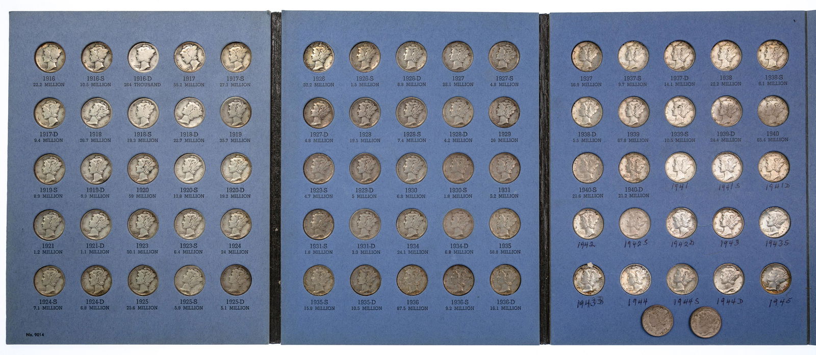 Mercury 10c Complete Set (1 of 2)