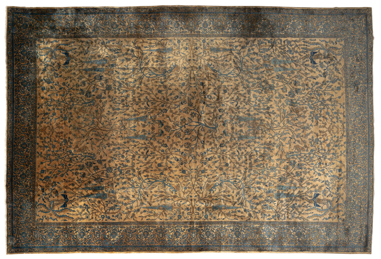 Persian Kerman Tabriz Wool Rug (1 of 10)