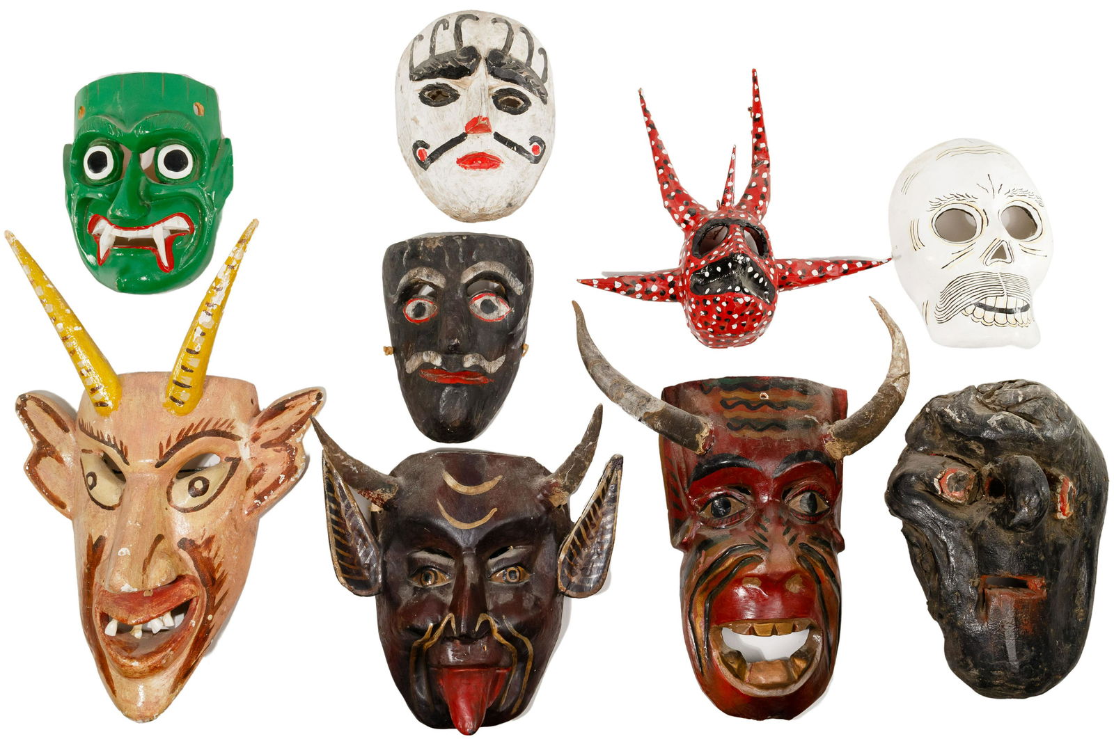 Central American and Mexican Dance Mask Assortment (1 of 2)