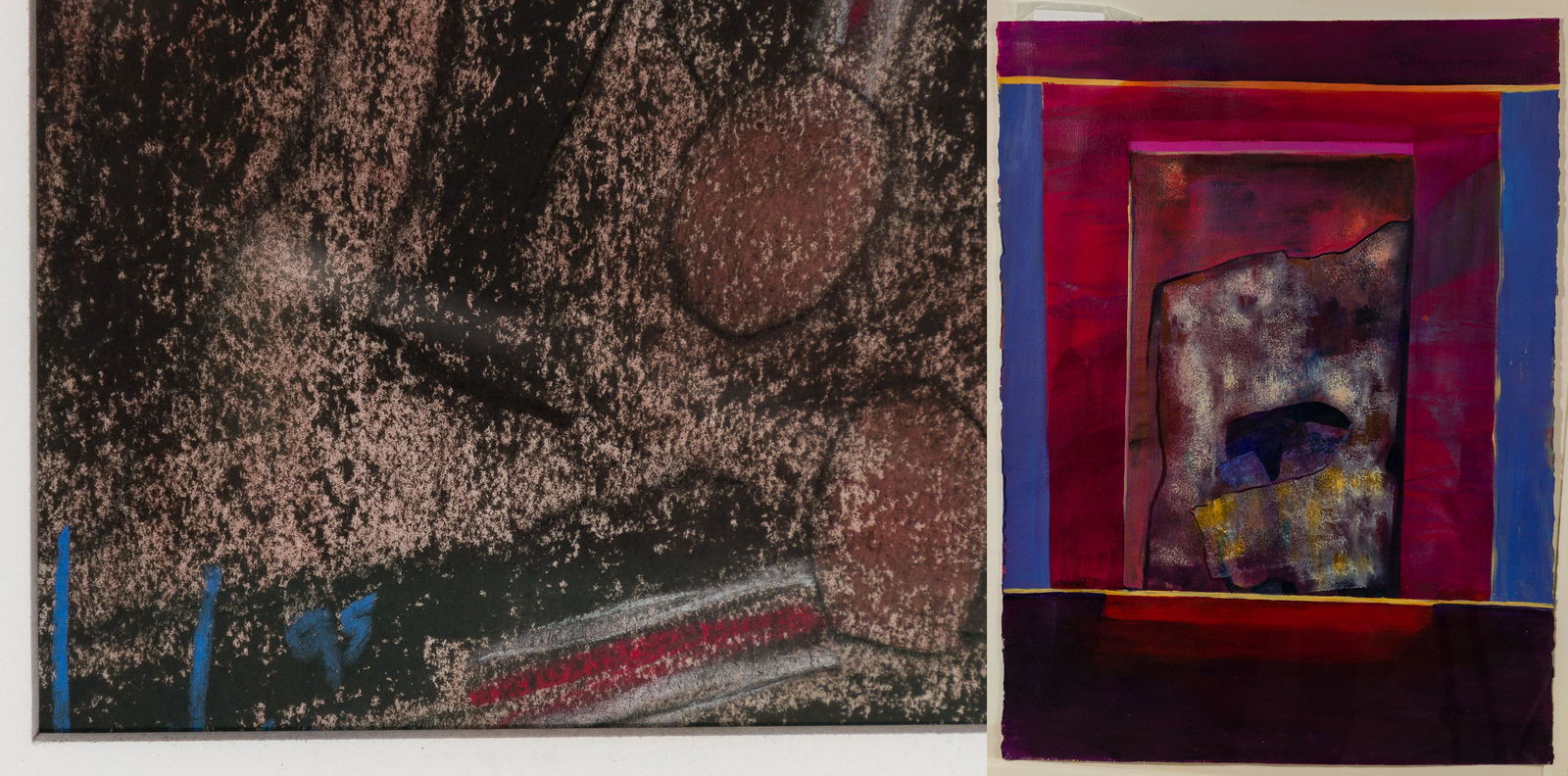 David Ross (American, 20th Century) 'Brass Ring' Pastel (1 of 8)