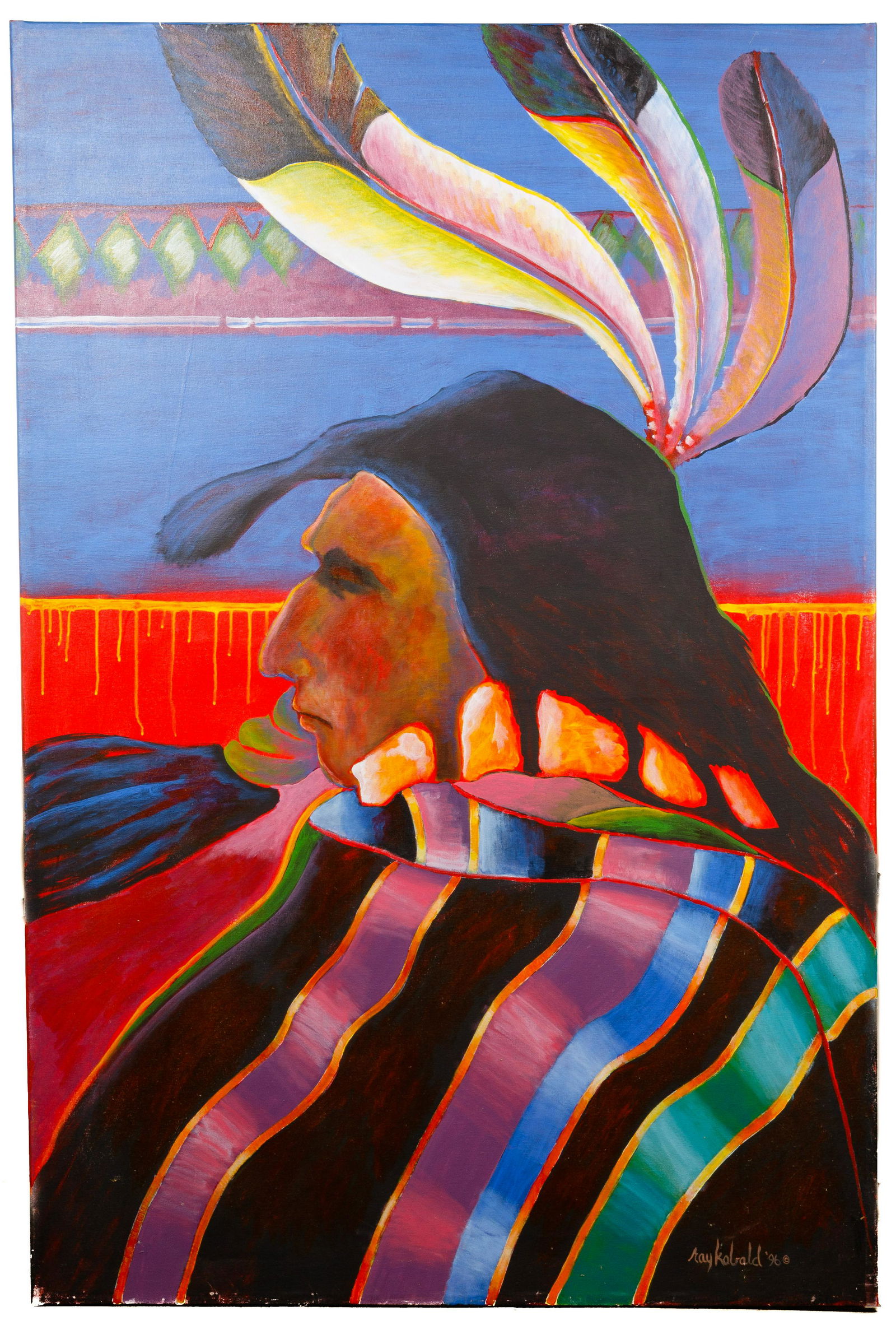 Ray Kobald (Mexican / American, b.1931) 'Walking with (1 of 5)