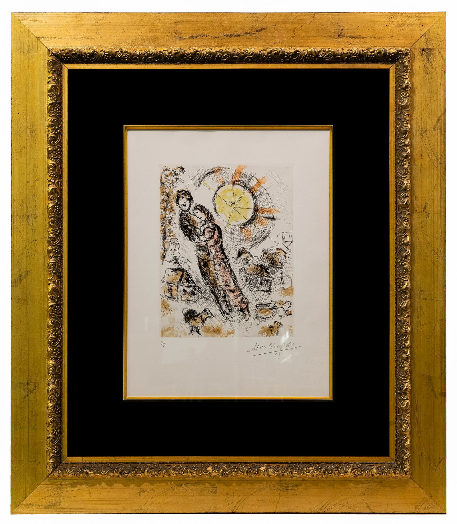 Marc Chagall (Russian / French, 1887-1985) 'Soleil aux (1 of 5)