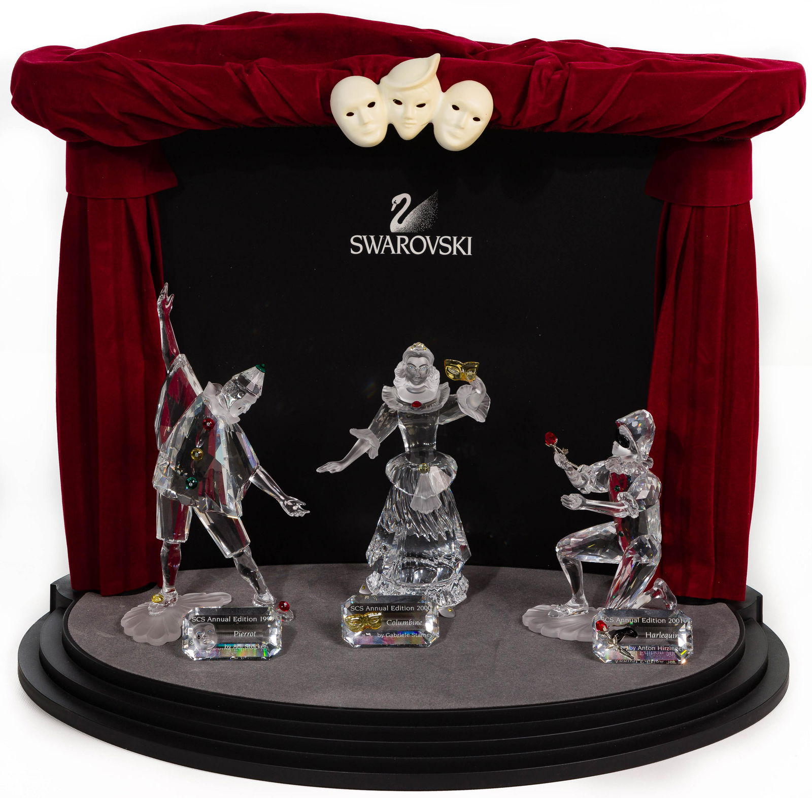 Swarovski Crystal 'Masquerade' Figurine Set (1 of 4)