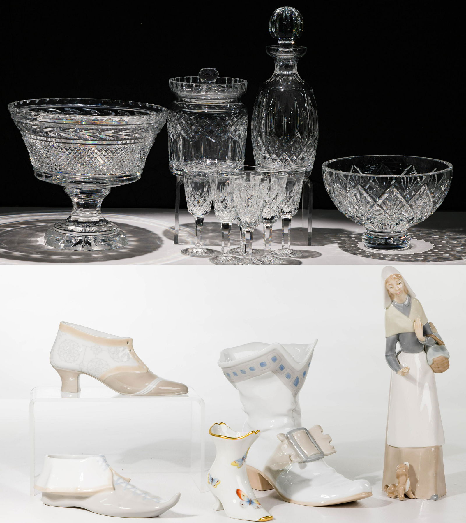 Waterford Crystal and Lladro Figurine Assortment (1 of 3)