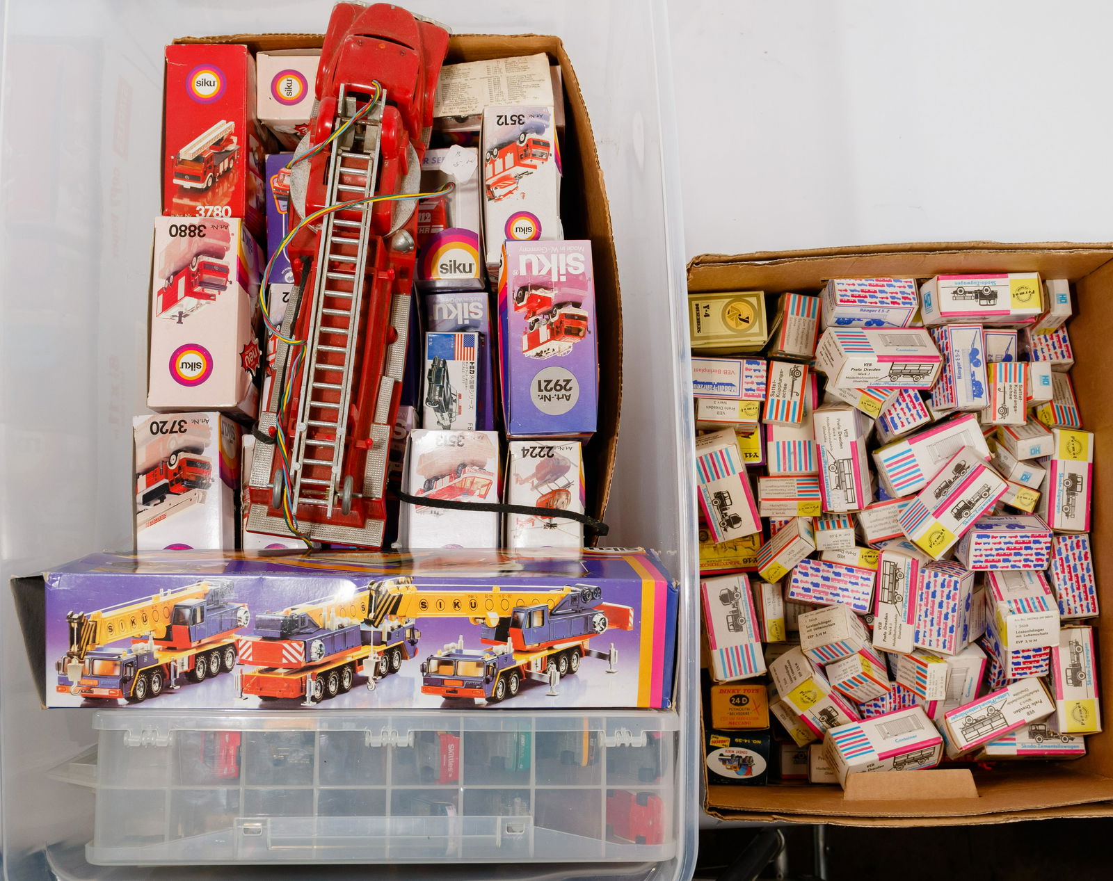 Model Toy Fire Truck and Car Assortment (1 of 1)