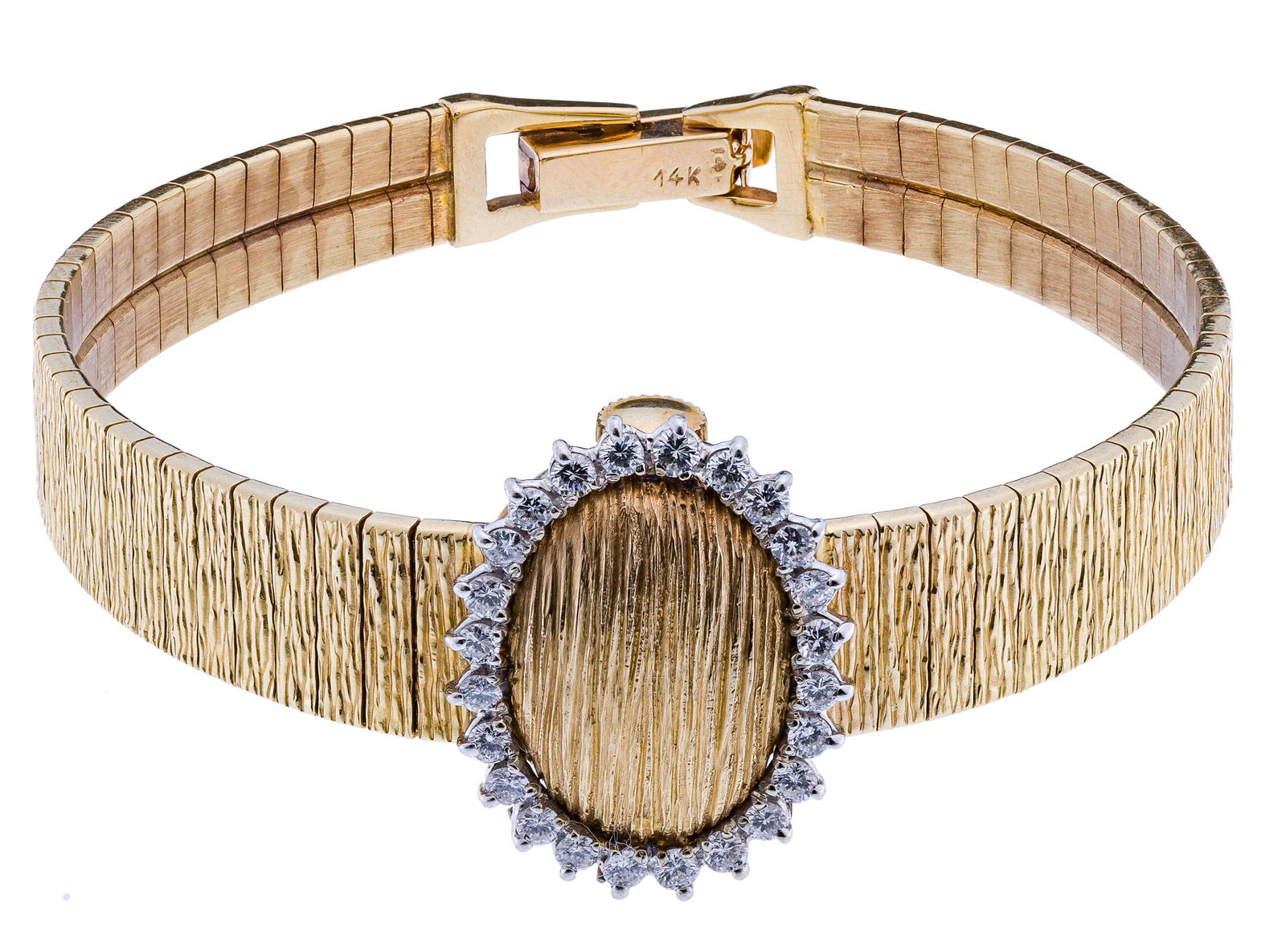 Geneve Matina 14k Yellow Gold Case and Band Wrist Watch (1 of 7)