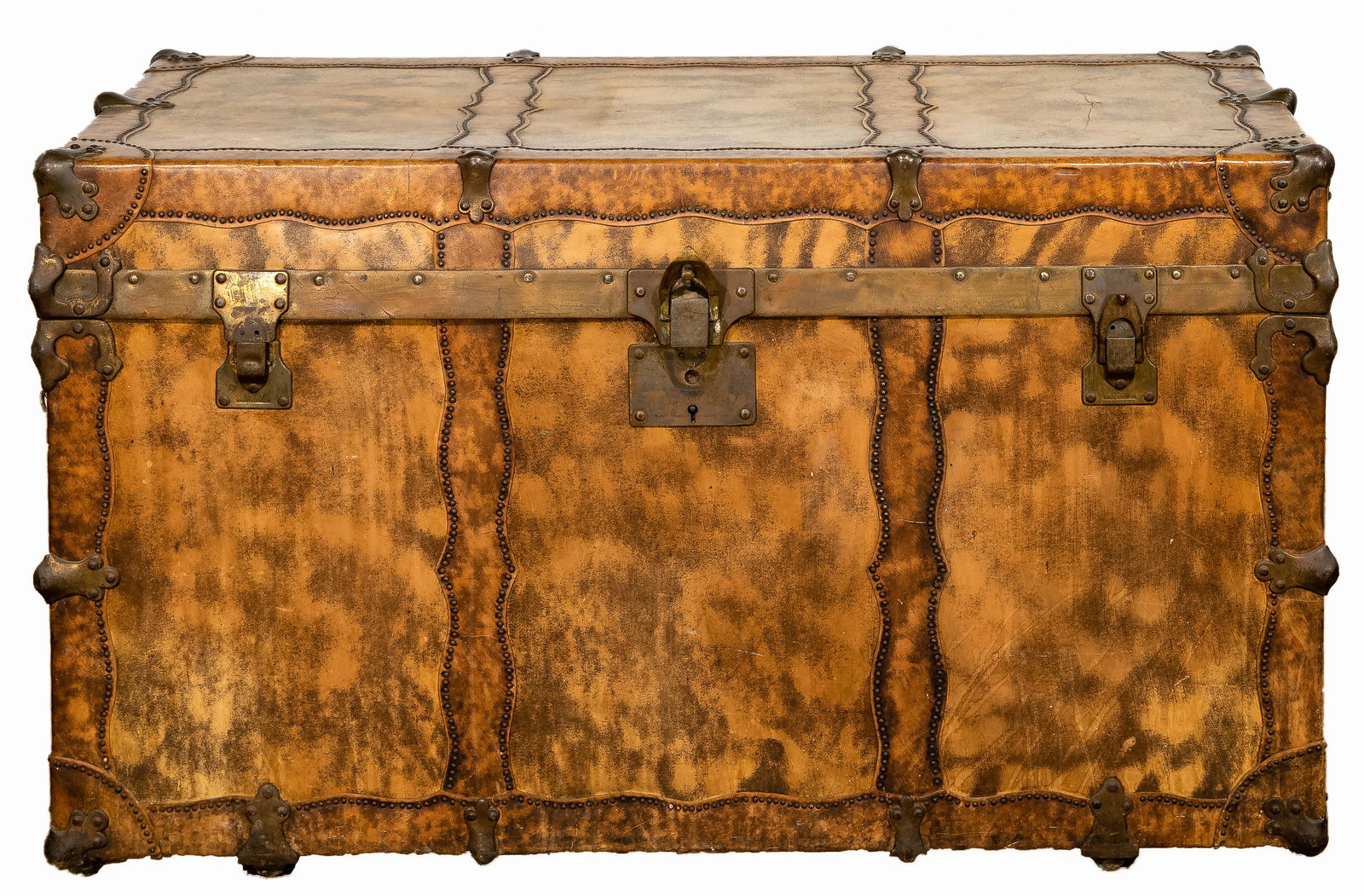 Headley and Farmer Flat Top Steamer Trunk (1 of 8)