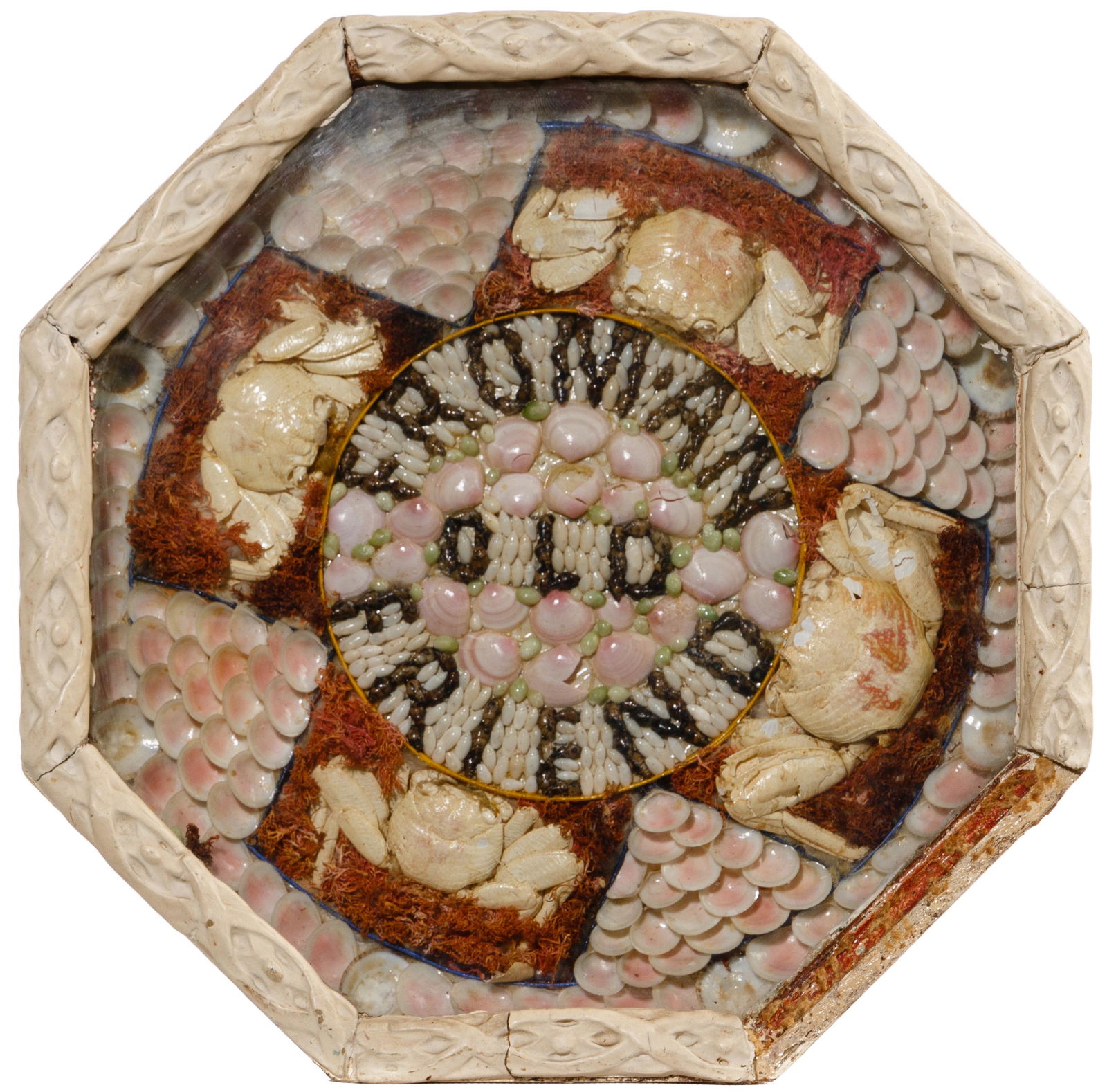 1860 Cased 'From an Old Friend' Sailor Valentine (1 of 5)