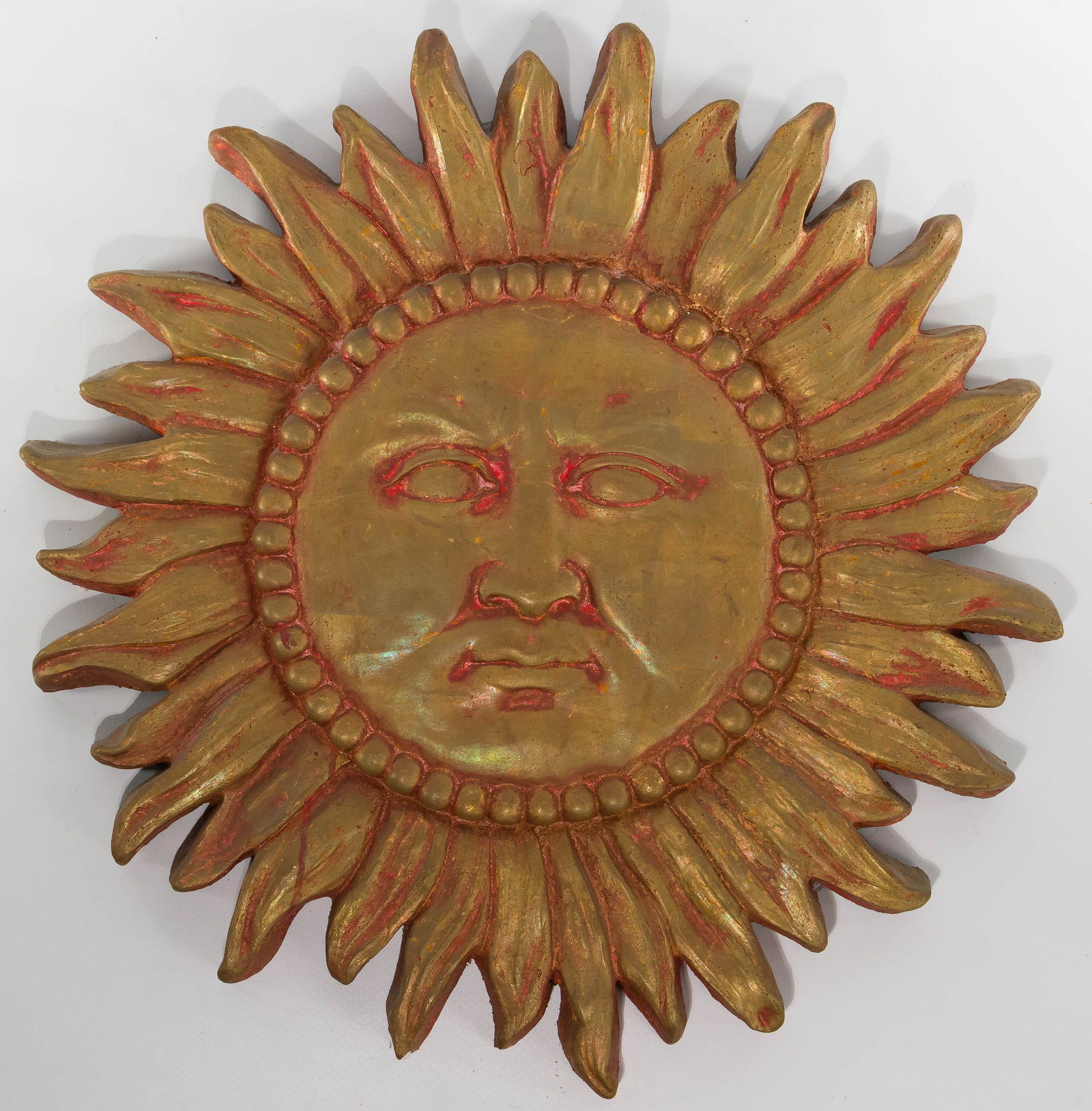 Plaster Sun Wall Relief (1 of 2)