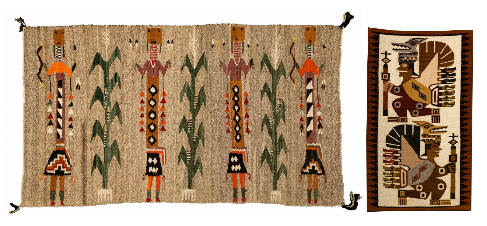 Native American Indian Navajo Yei and Mexican Rug (1 of 5)