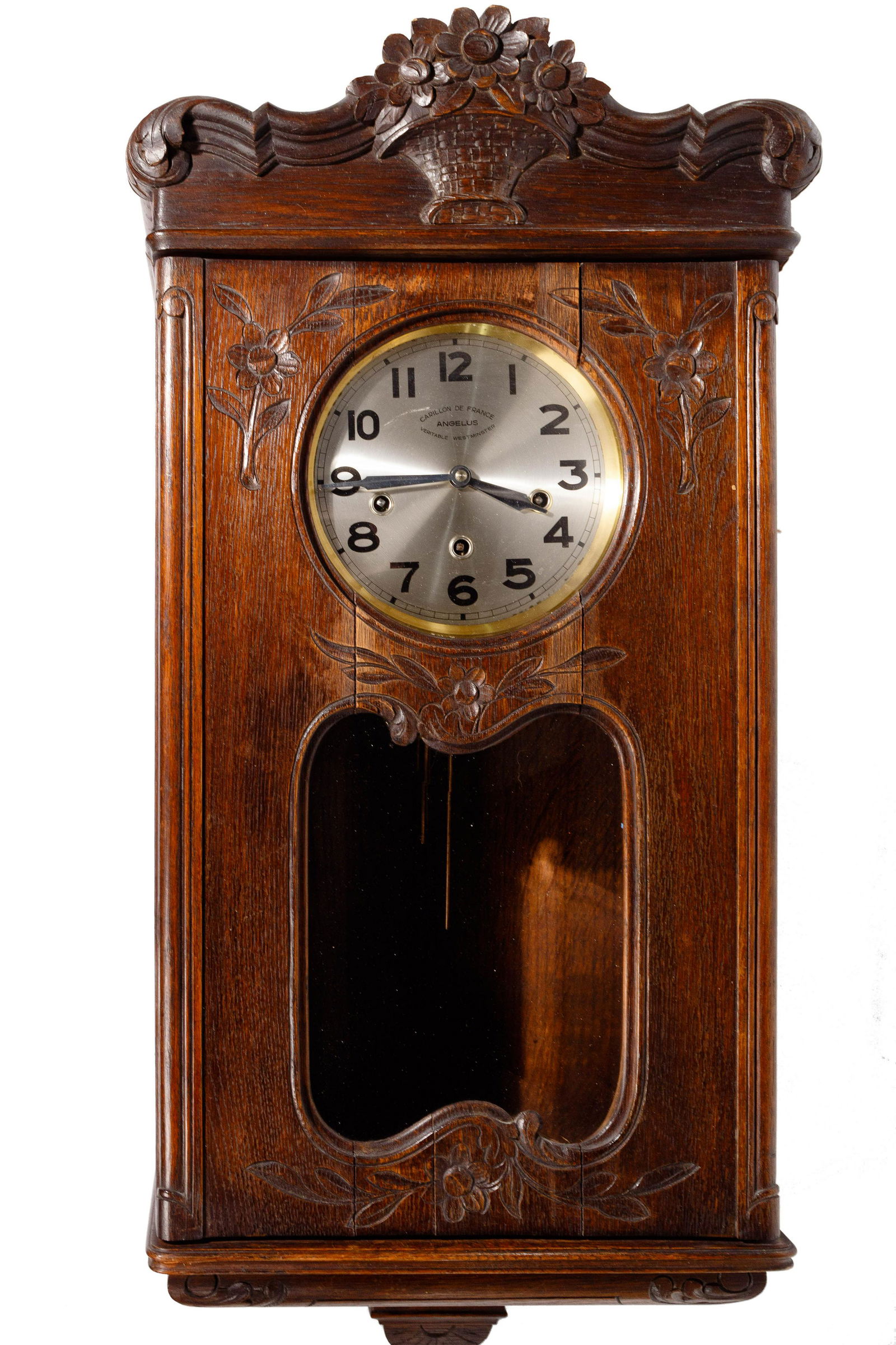 French Carved Wood Veritable Westminster Wall Clock (1 of 4)