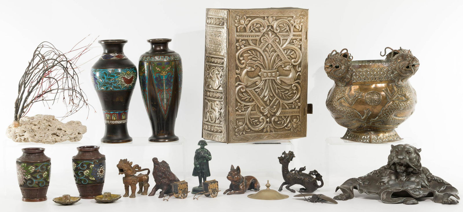 Asian and European Metal Object Assortment (1 of 1)