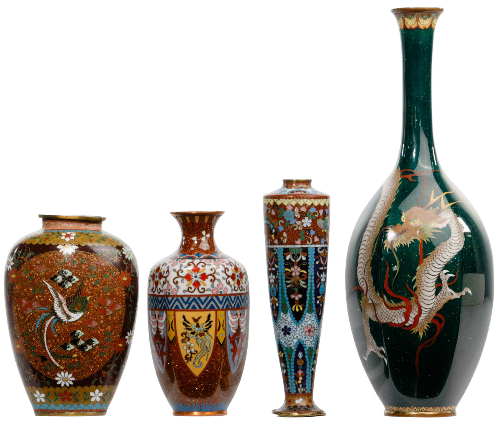 Chakin-Seki Cloisonne Vase Assortment (1 of 4)