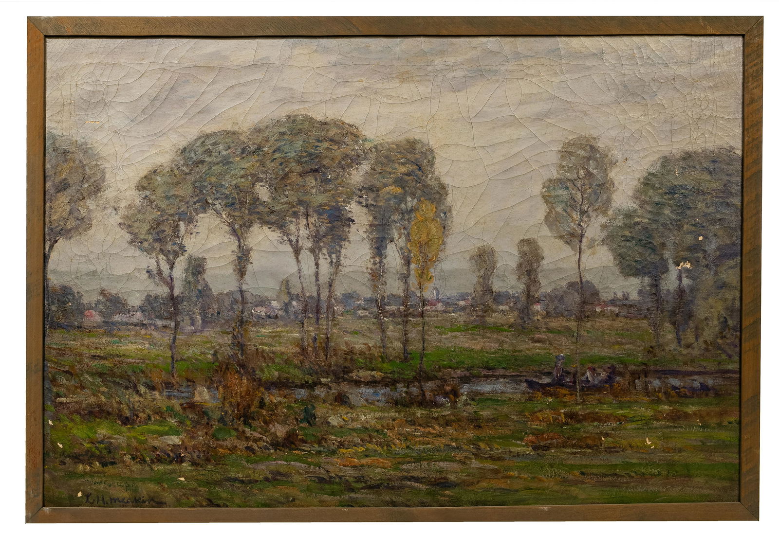 Lewis Henry Meakin (American, 1850-1917) Oil on Canvas (1 of 4)