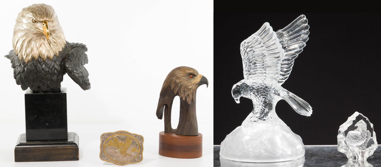 Mike Curtis (American, 19th Century) Eagle Bust Bronze (1 of 9)