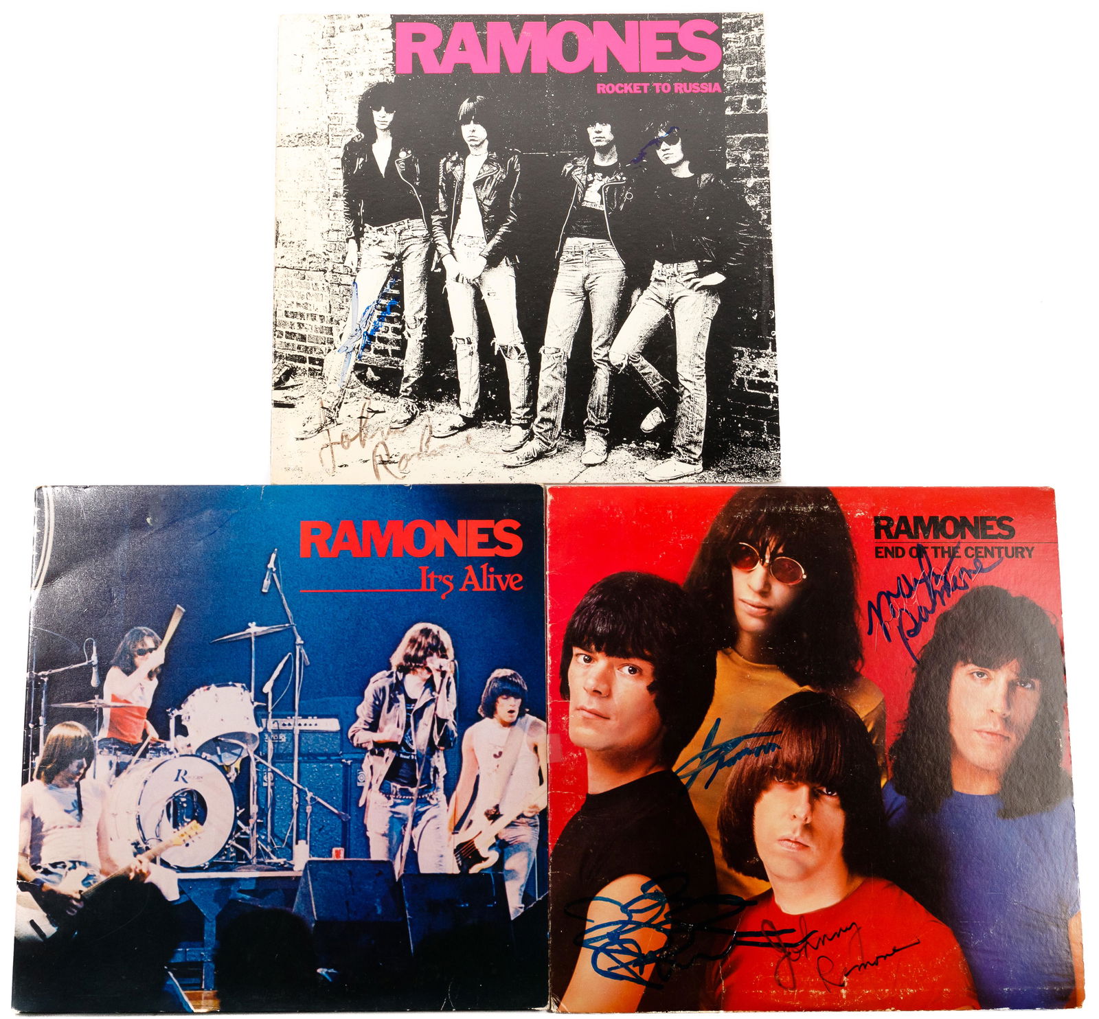 Ramones Autographed Vinyl LP Record Assortment (1 of 9)