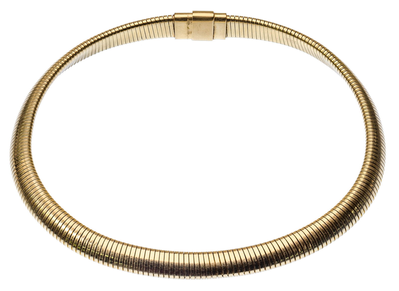 Forstner 14k Yellow Gold Omega Stretch Choker Necklace (1 of 2)