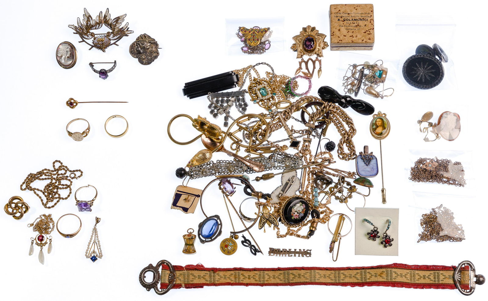 Mixed Gold, Sterling Silver and Costume Jewelry (1 of 4)