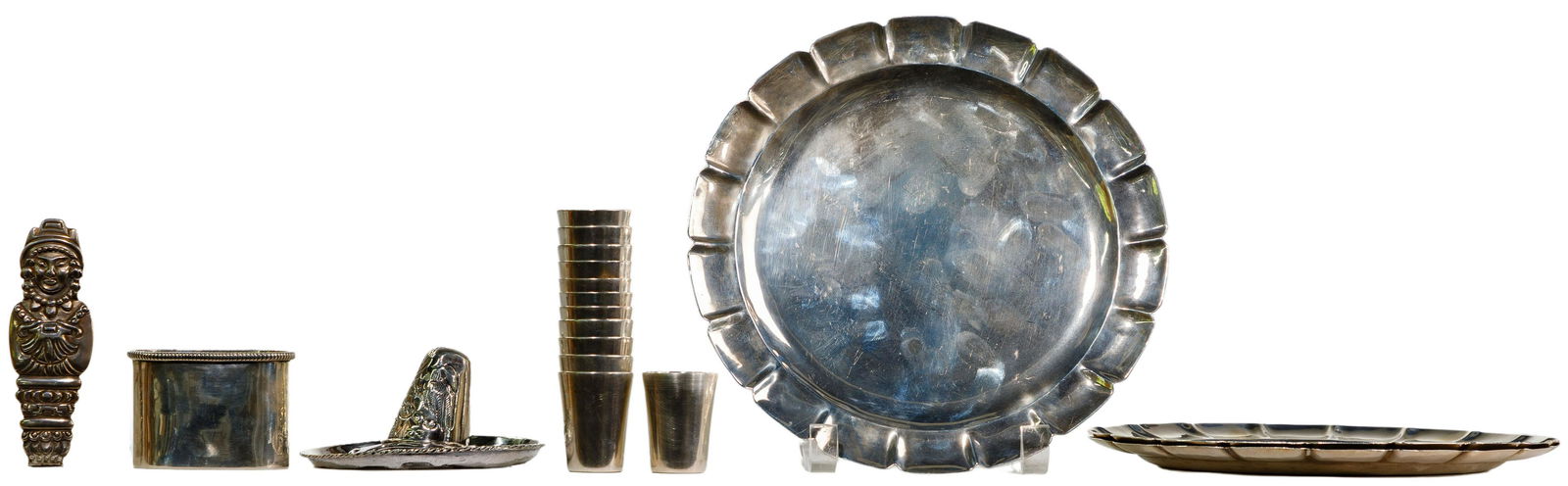 Mexican Sterling Silver and (950) Silver Hollowware (1 of 4)