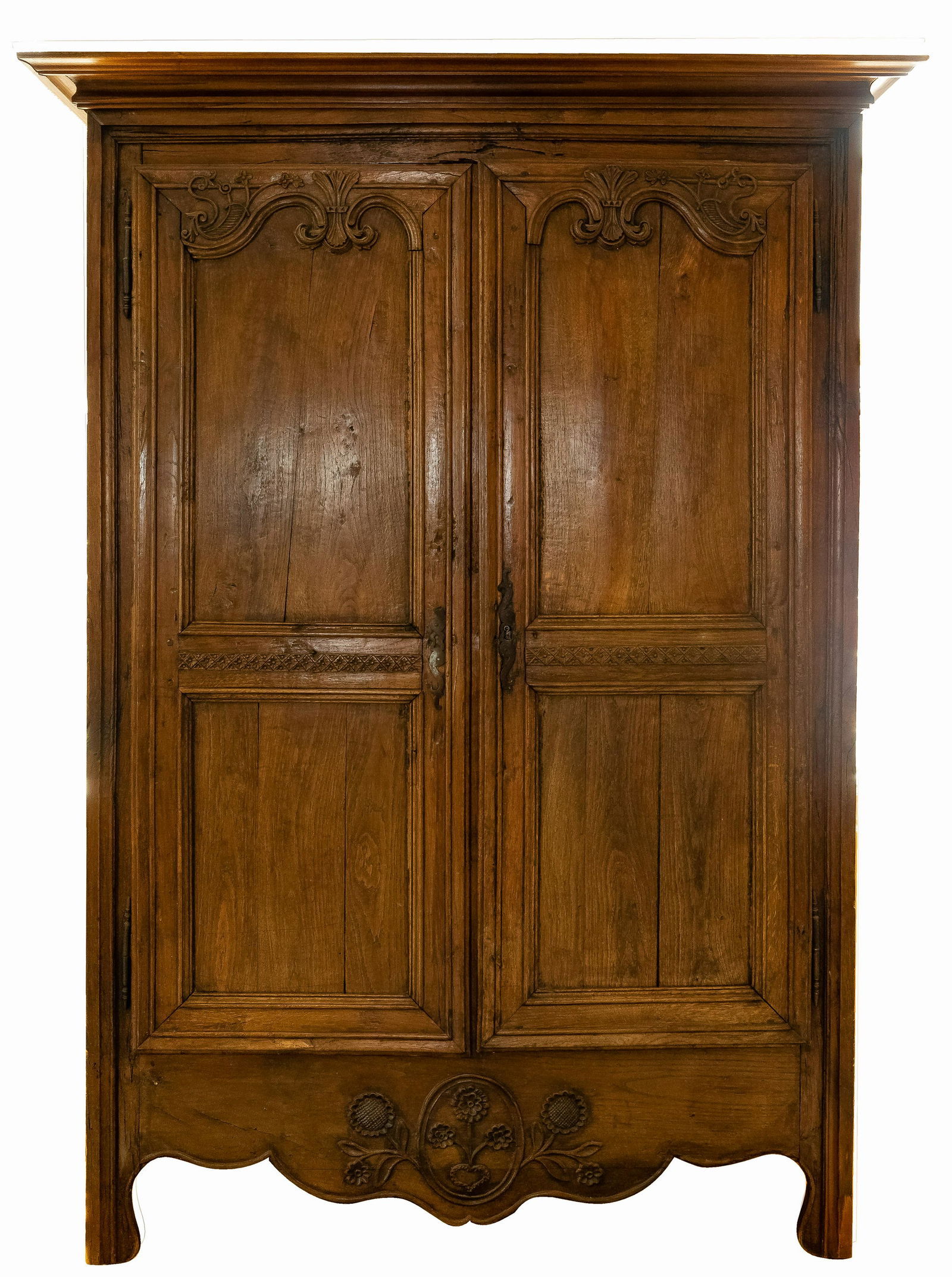 French Provincial Oak Armoire (1 of 1)