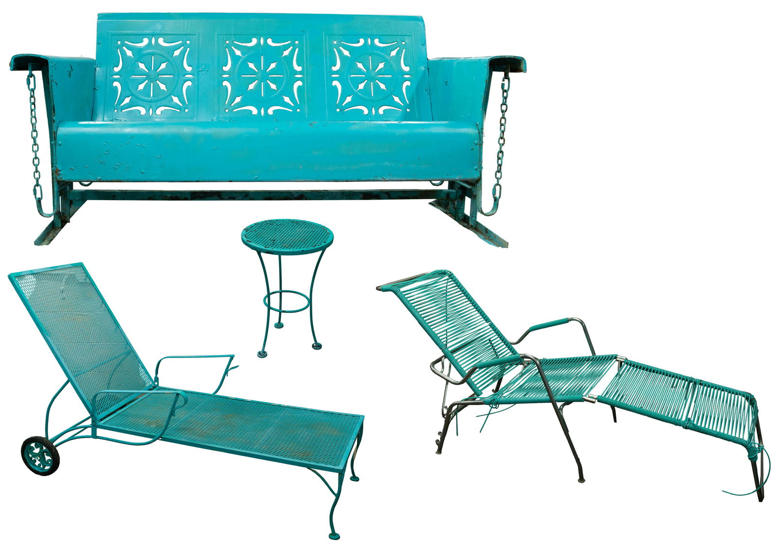 Painted Lawn Furniture Assortment (1 of 6)