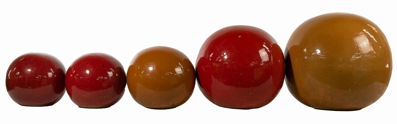 Glazed Terracotta Garden Sphere Assortment (1 of 5)